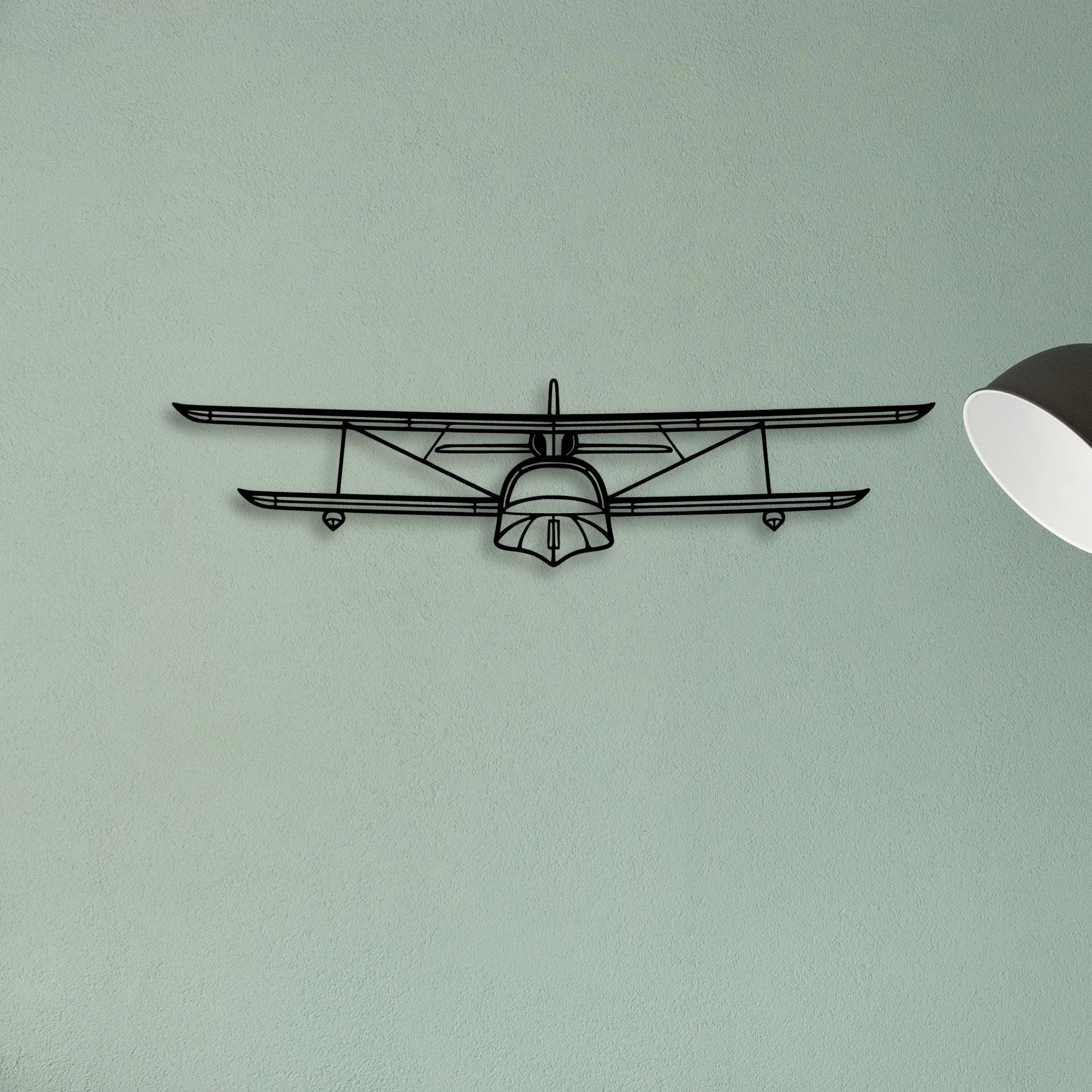 PA 44 Seminole Classic Aircraft Silhouette Metal Wall Art - Tinvibe