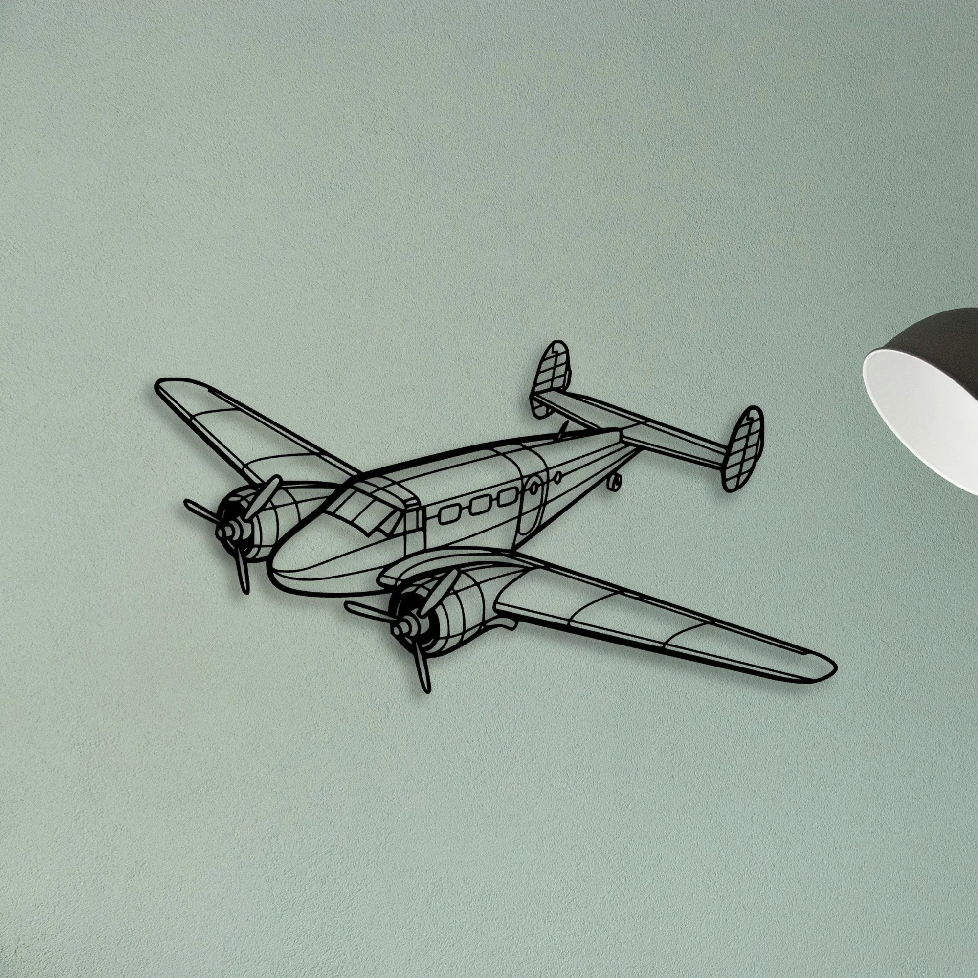 PA 46 350P Malibu Mirage Classic Aircraft Silhouette Metal Wall Art - Tinvibe