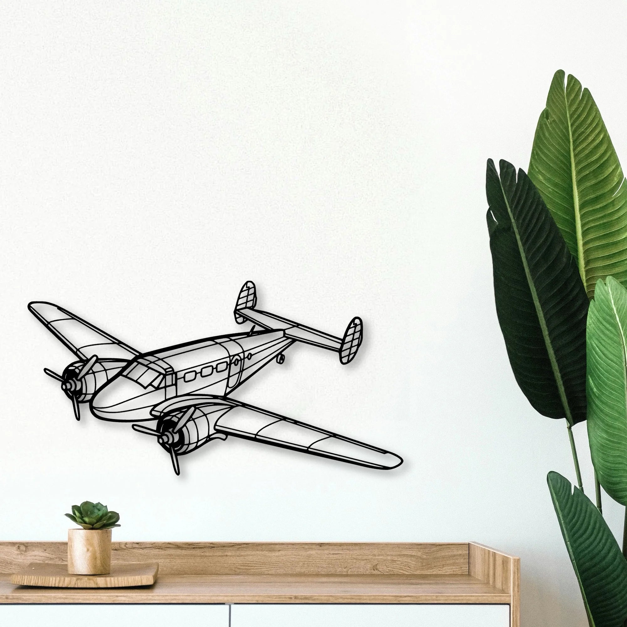 PA 46 350P Malibu Mirage Classic Aircraft Silhouette Metal Wall Art - Tinvibe