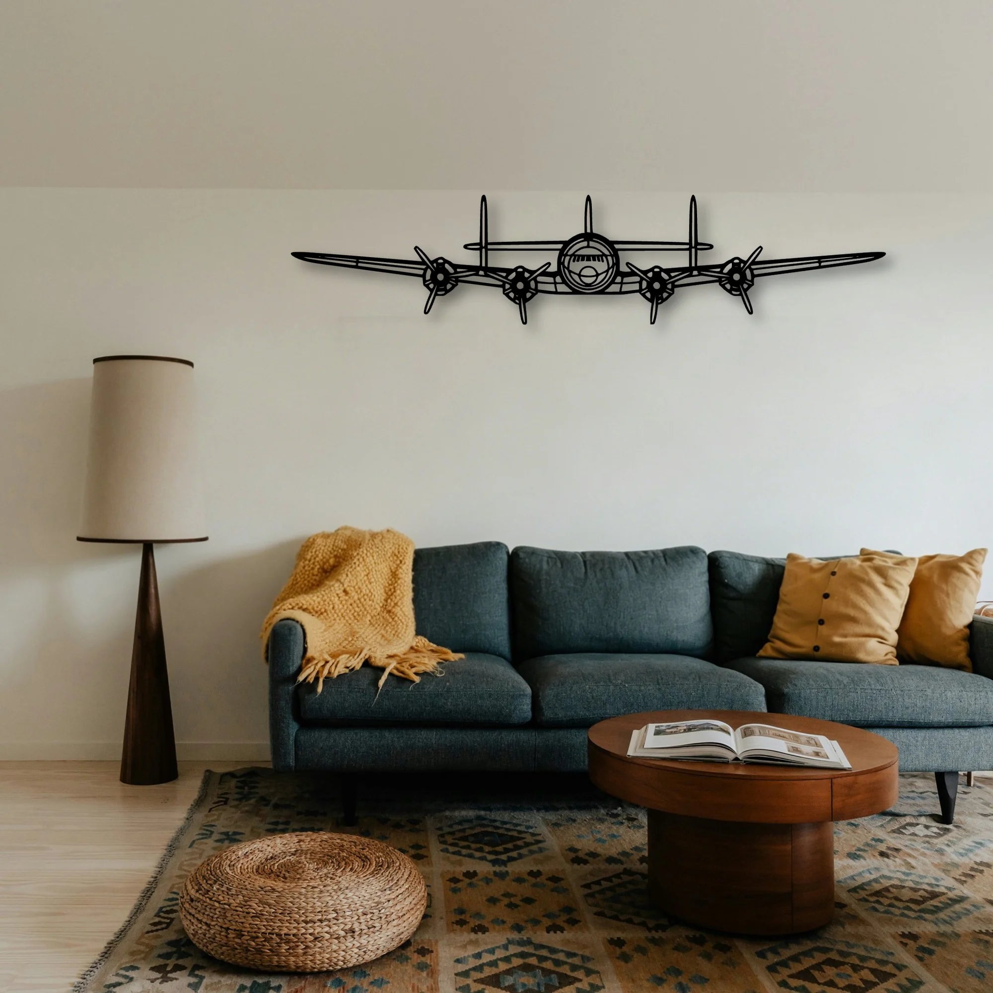 PA 46R 350T Matrix Classic Aircraft Silhouette Metal Wall Art - Tinvibe