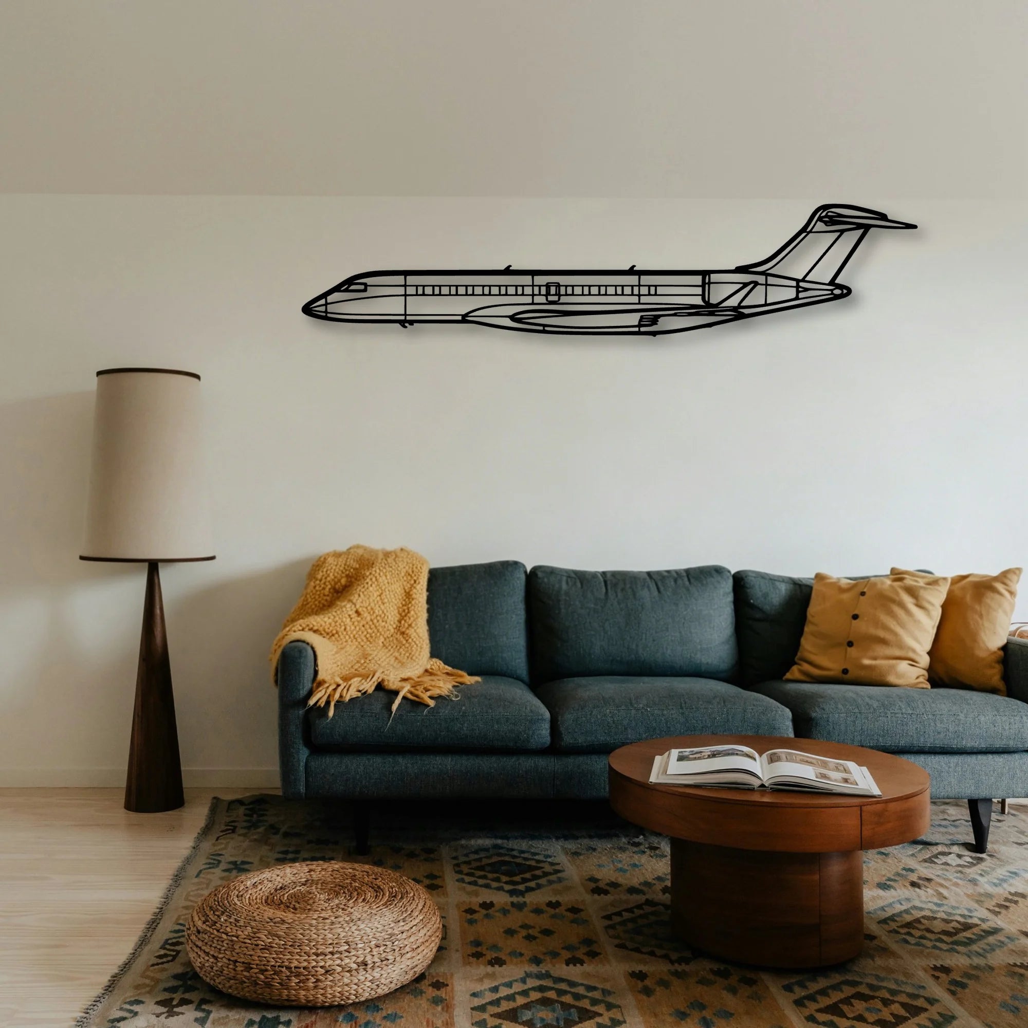 PA32R 301 Classic Aircraft Silhouette Metal Wall Art - Tinvibe