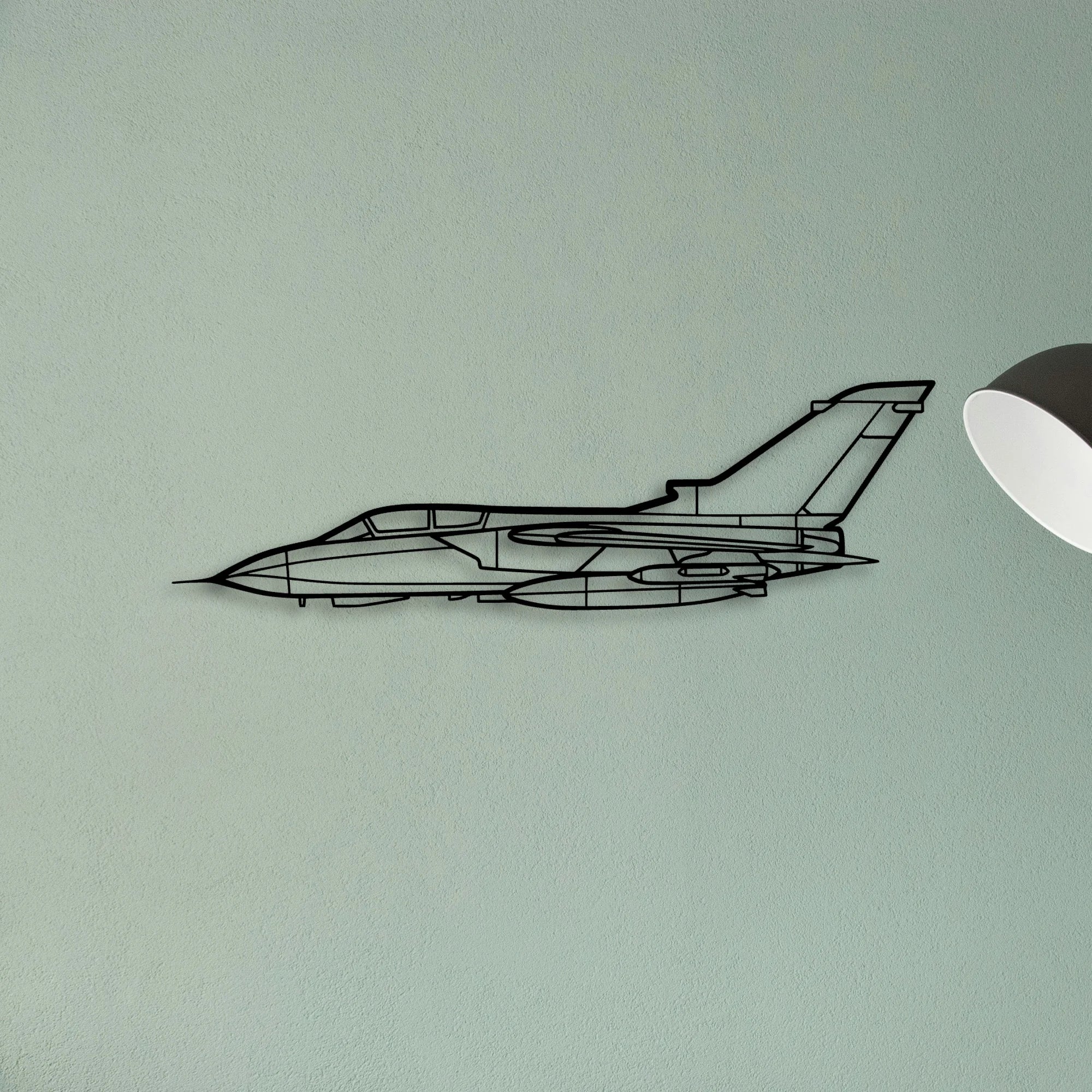 Panavia Tornado Classic Aircraft Silhouette Metal Wall Art - Tinvibe