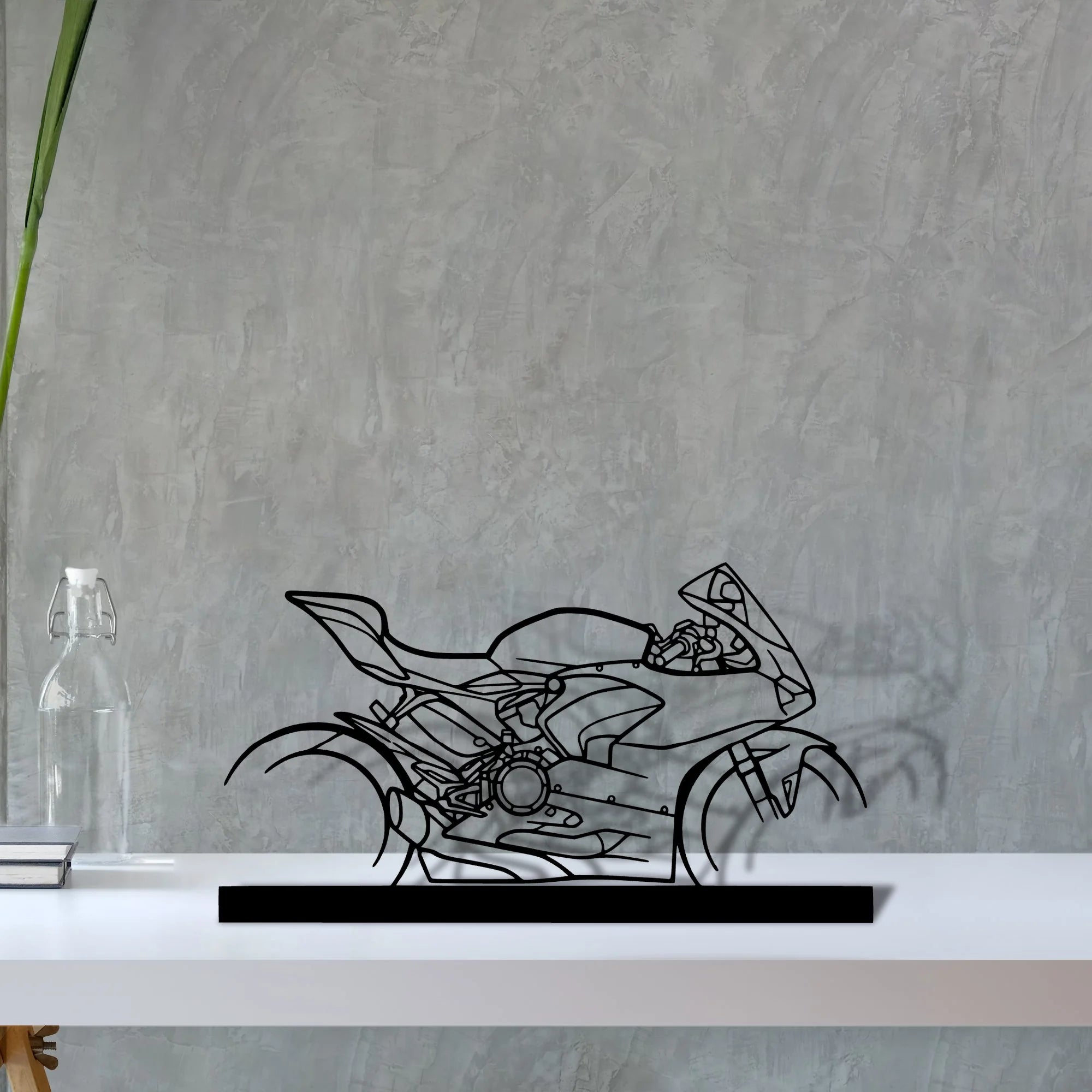 panigale-v2-2021 Silhouette Metal Art Stand - Tinvibe