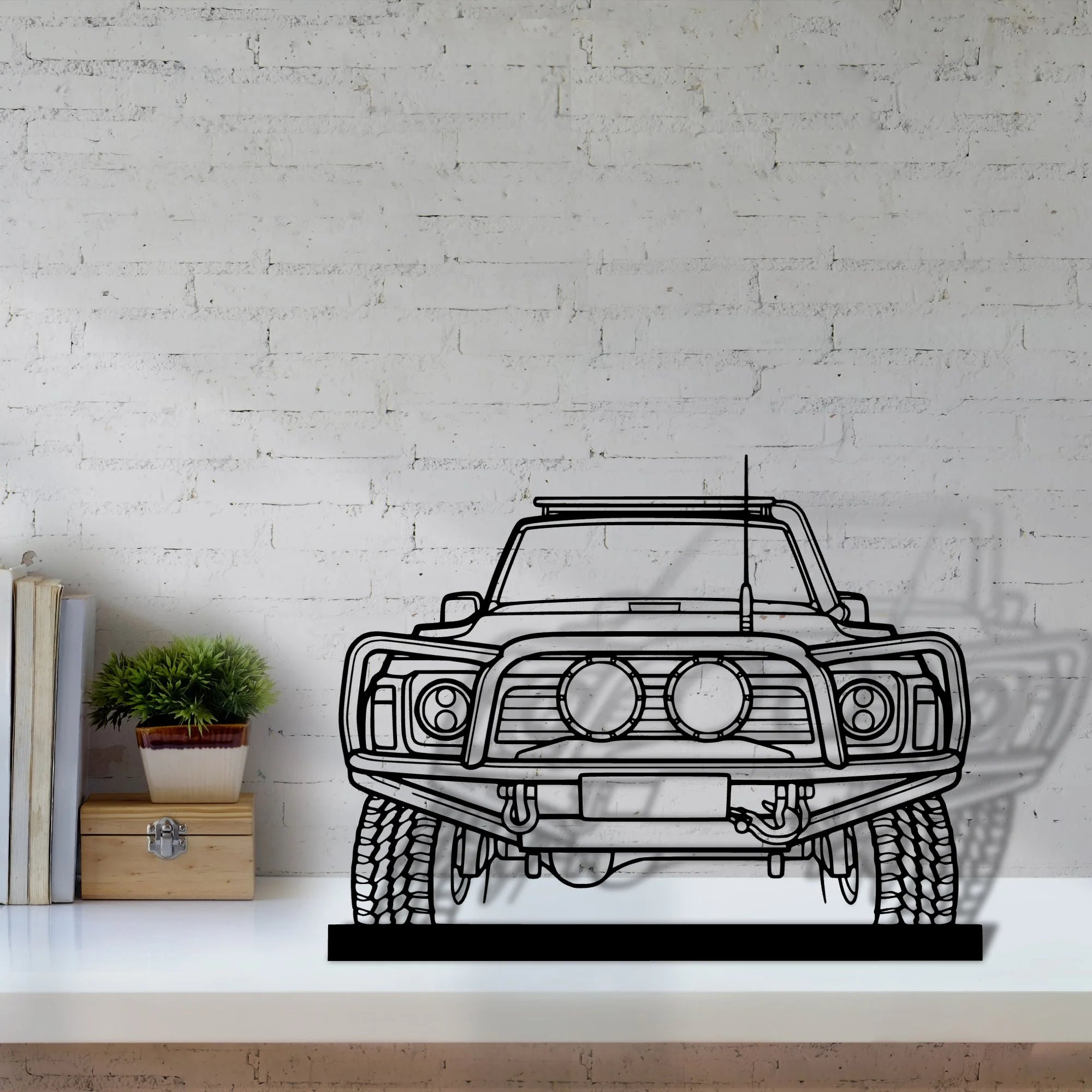 patrol-1990 Silhouette Metal Art Stand - Tinvibe