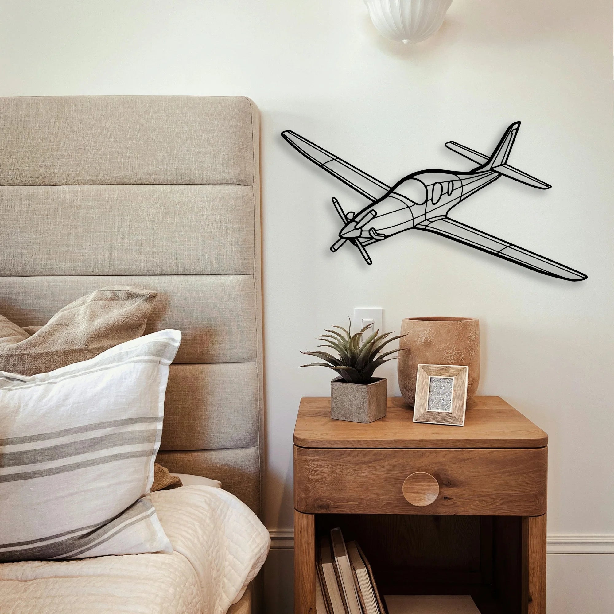 Piper J 3 Cub Classic Aircraft Silhouette Metal Wall Art - Tinvibe