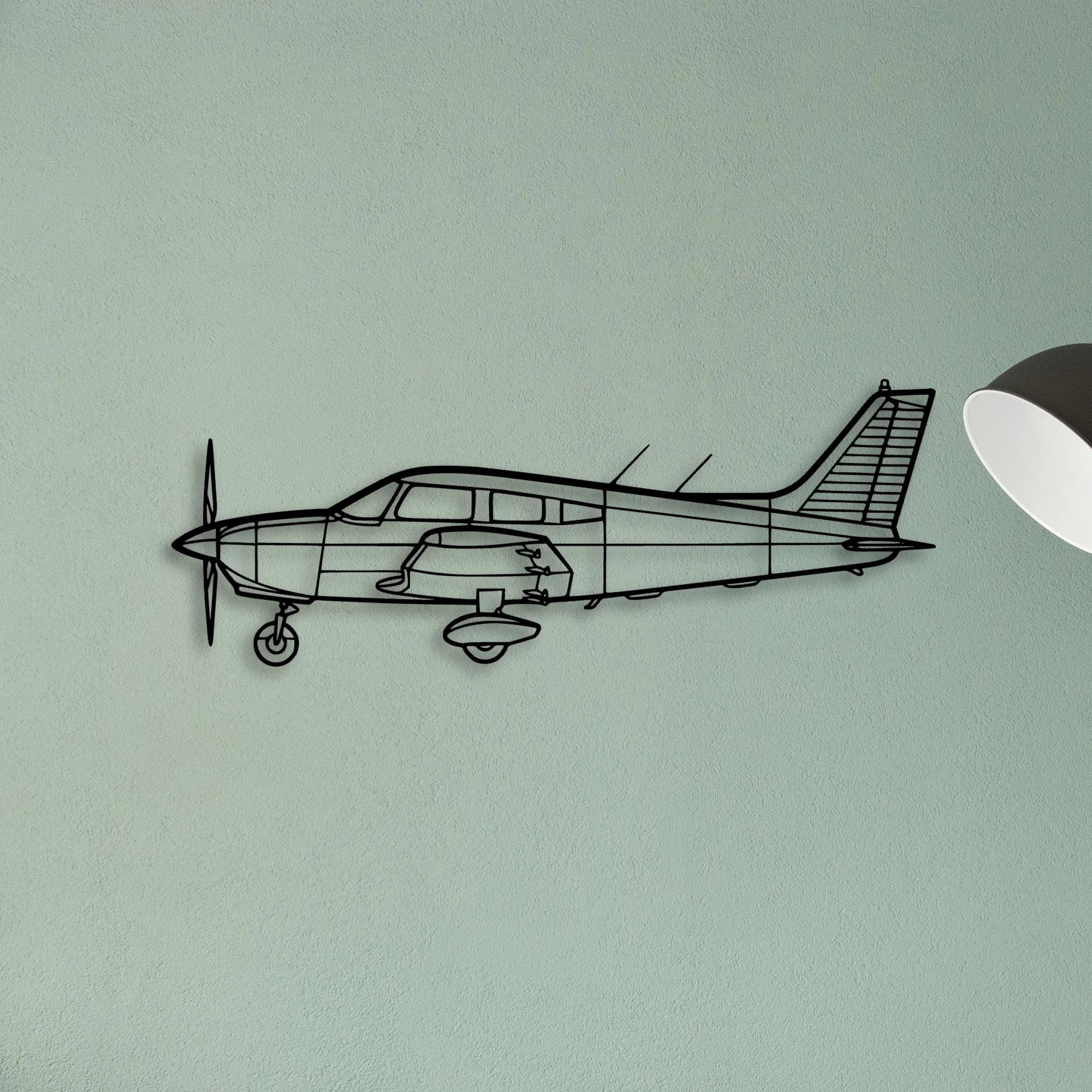 R 44 Clipper Ii Classic Aircraft Silhouette Metal Wall Art - Tinvibe