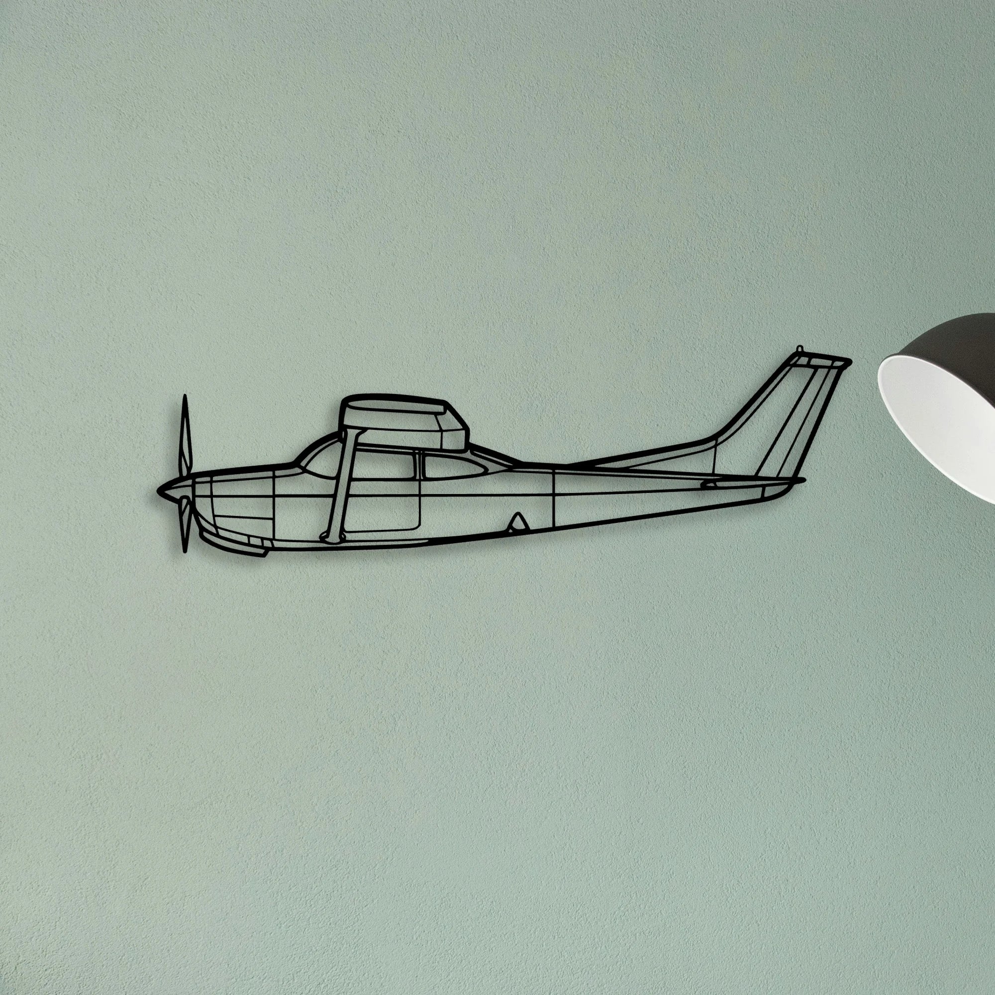R182 3 Classic Aircraft Silhouette Metal Wall Art - Tinvibe