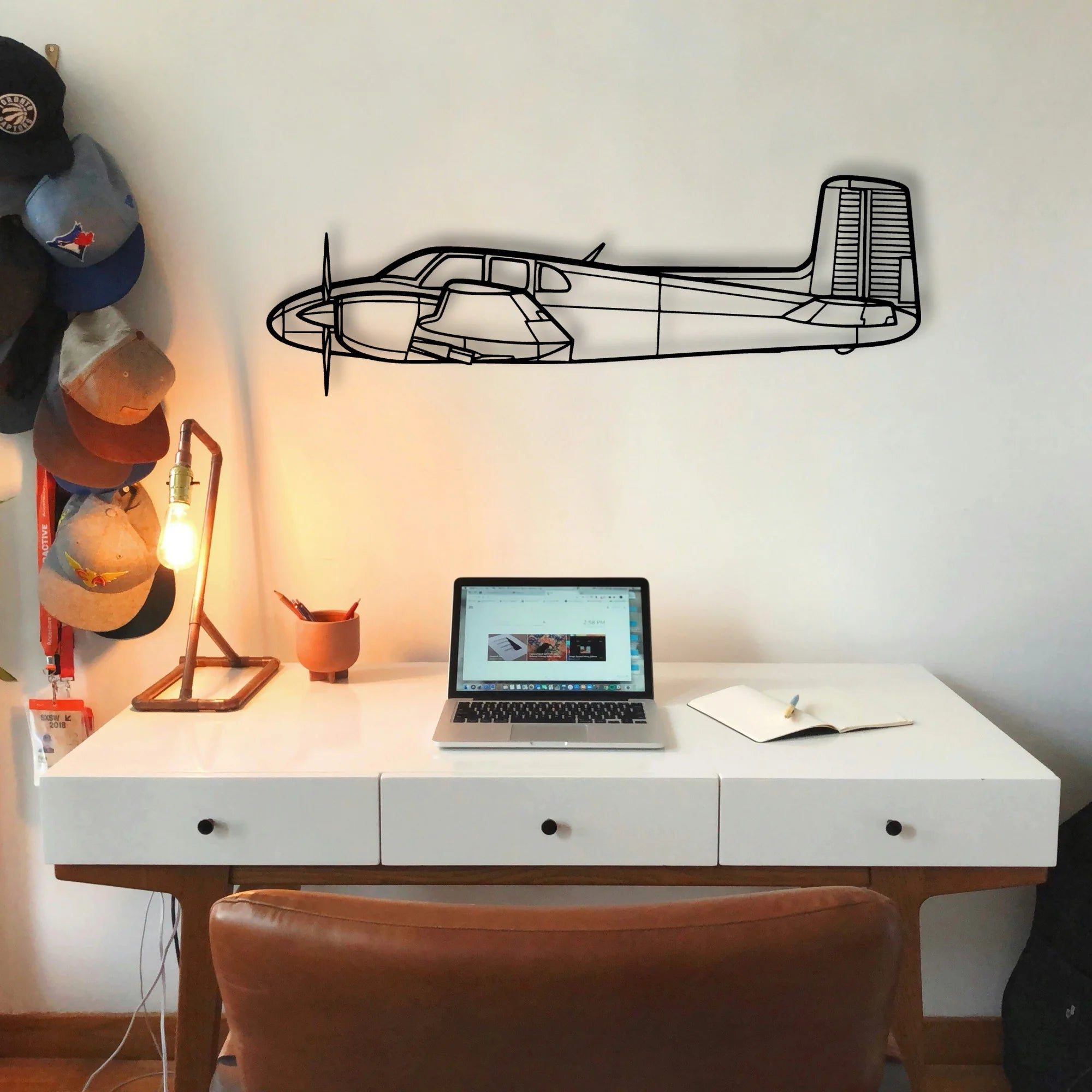 R3000 160 Classic Aircraft Silhouette Metal Wall Art - Tinvibe