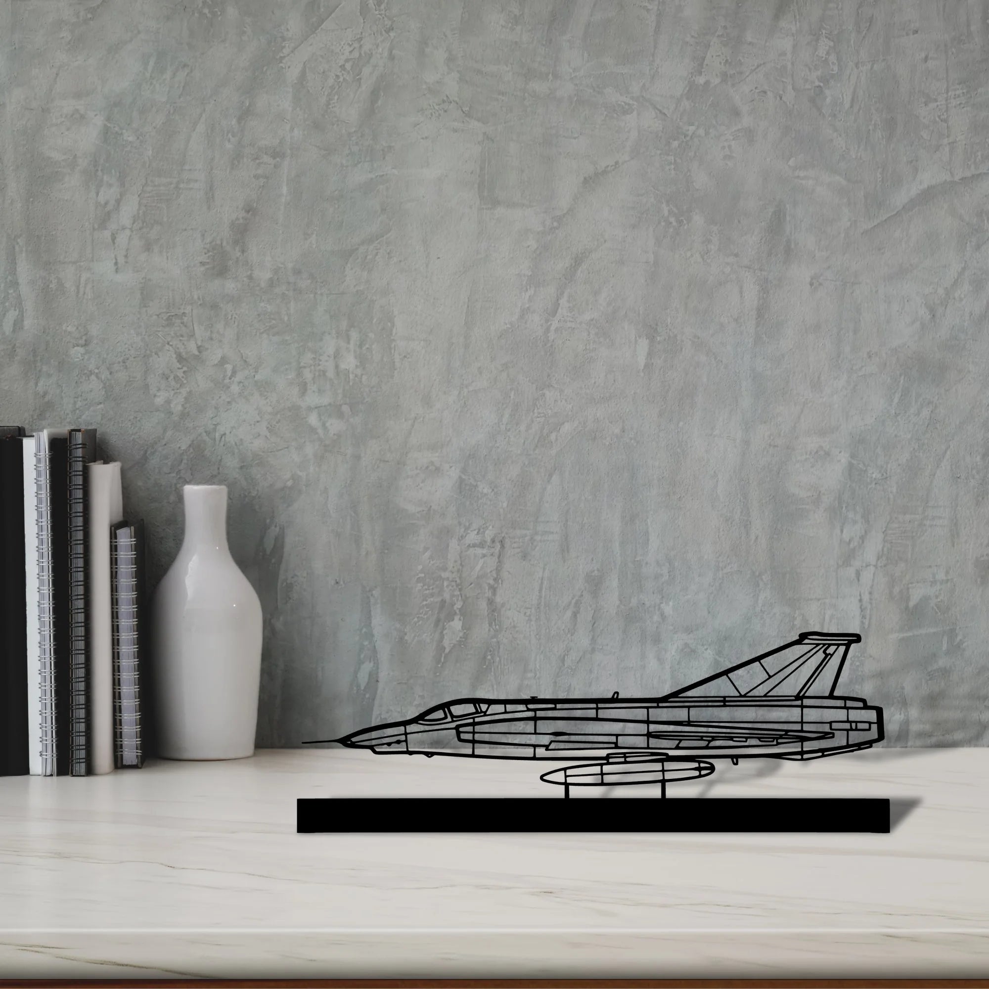 rf-35-draken Silhouette Metal Art Stand - Tinvibe