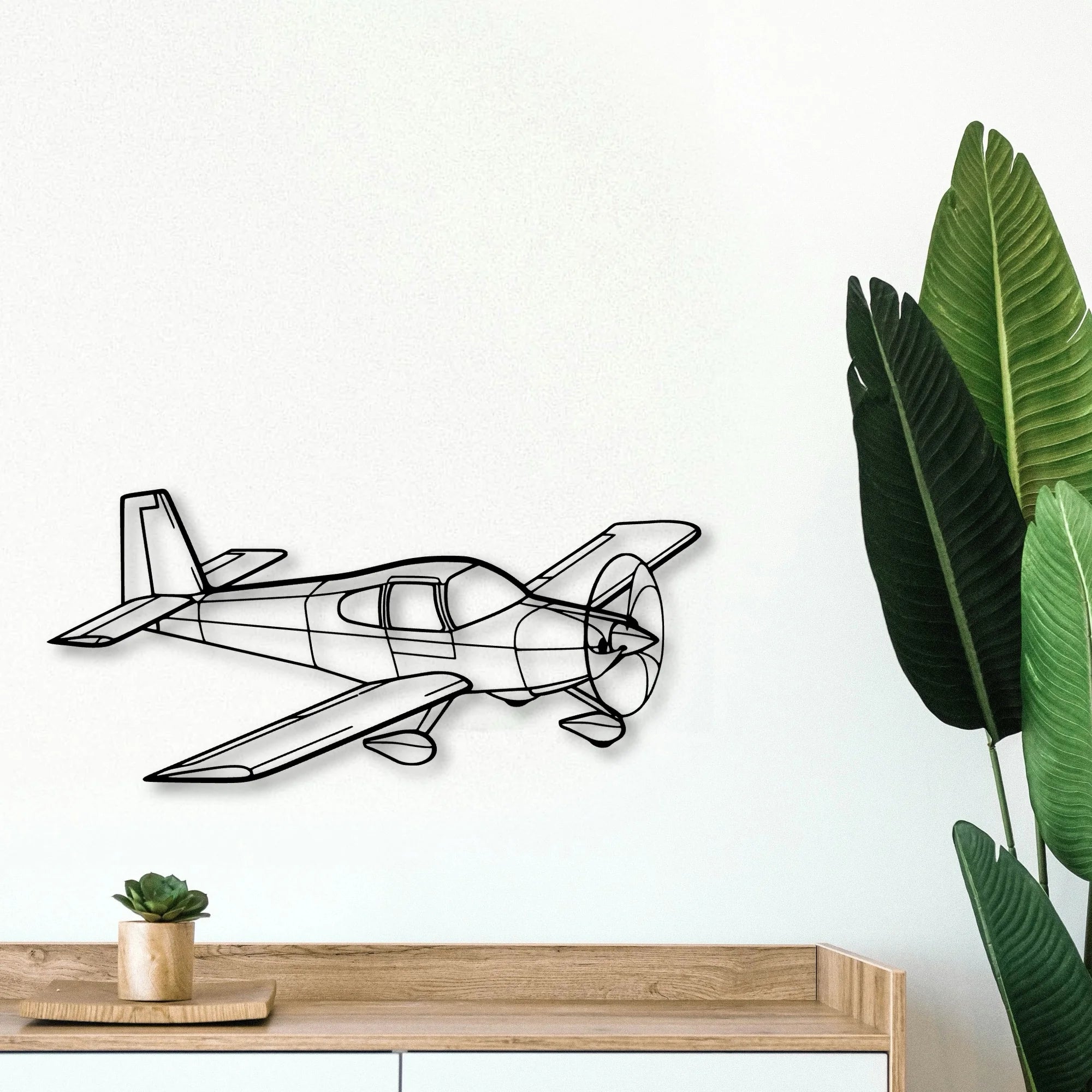 Rv 10 2 Classic Aircraft Silhouette Metal Wall Art - Tinvibe