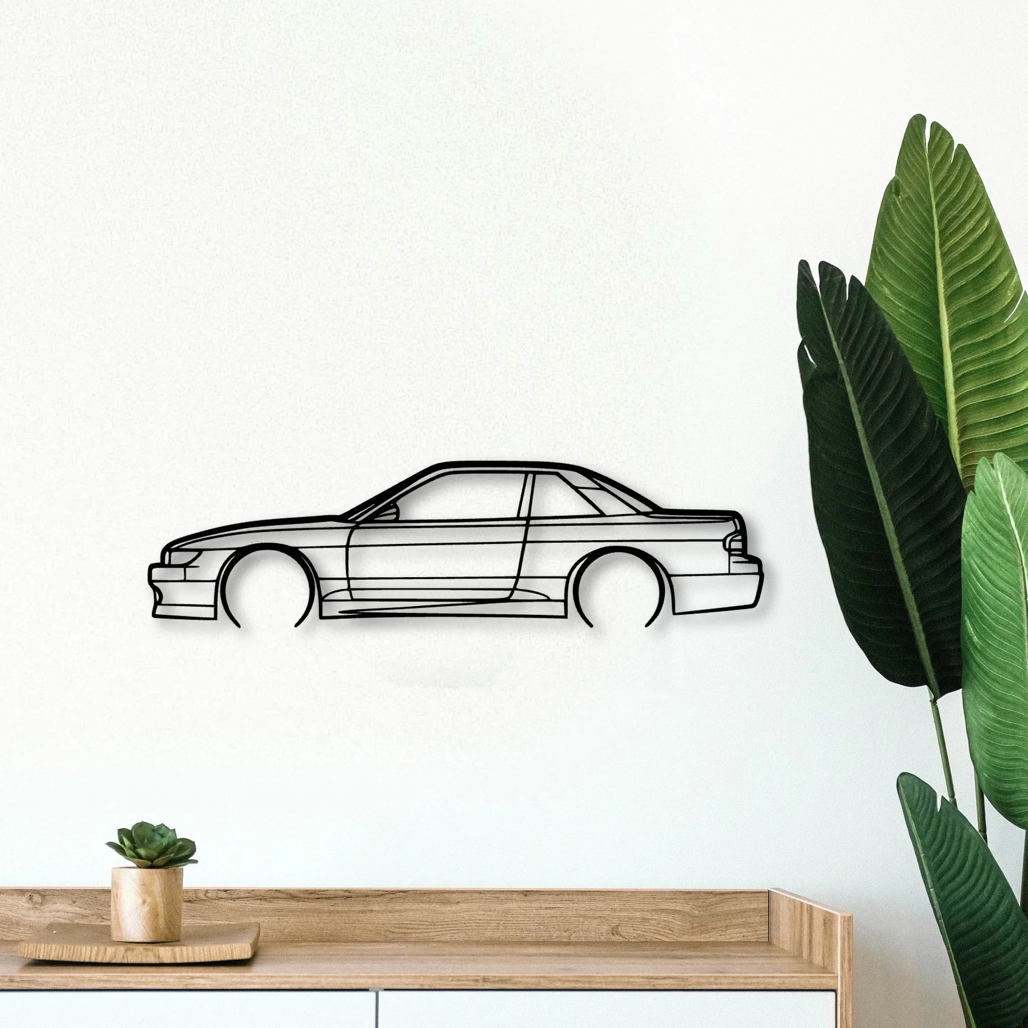 S13 Classic Silhouette Metal Wall Art - Tinvibe