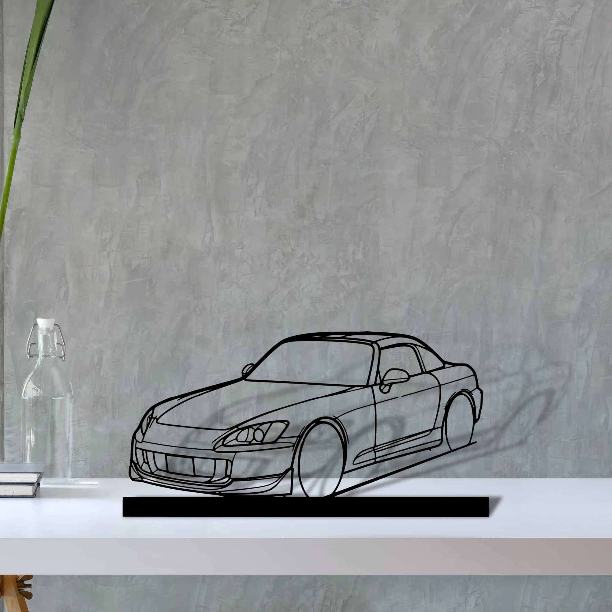 s2000-hard Silhouette Metal Art Stand - Tinvibe