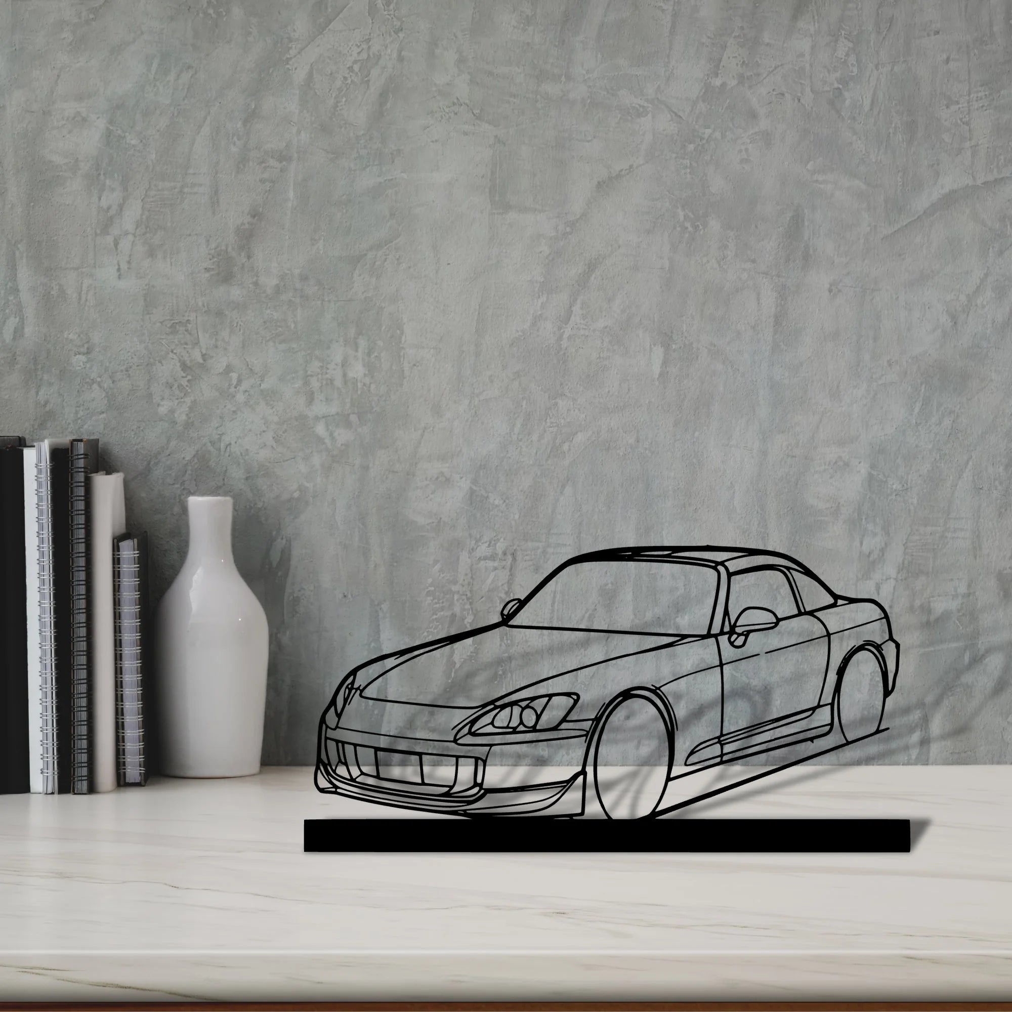 s2000-hard Silhouette Metal Art Stand - Tinvibe
