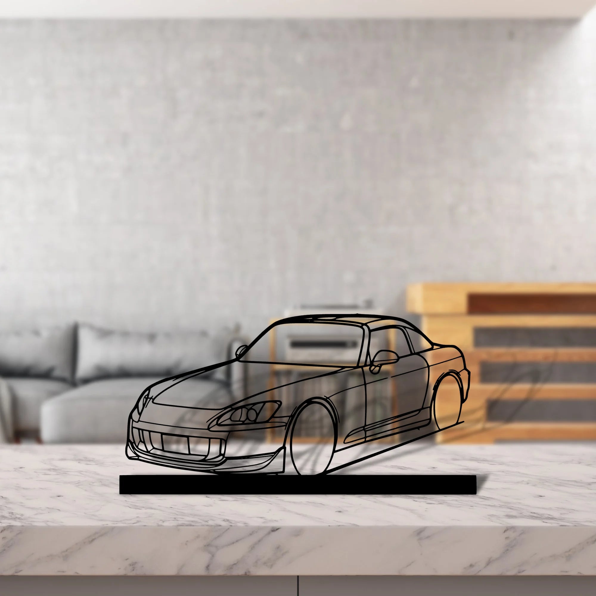 s2000-hard Silhouette Metal Art Stand - Tinvibe