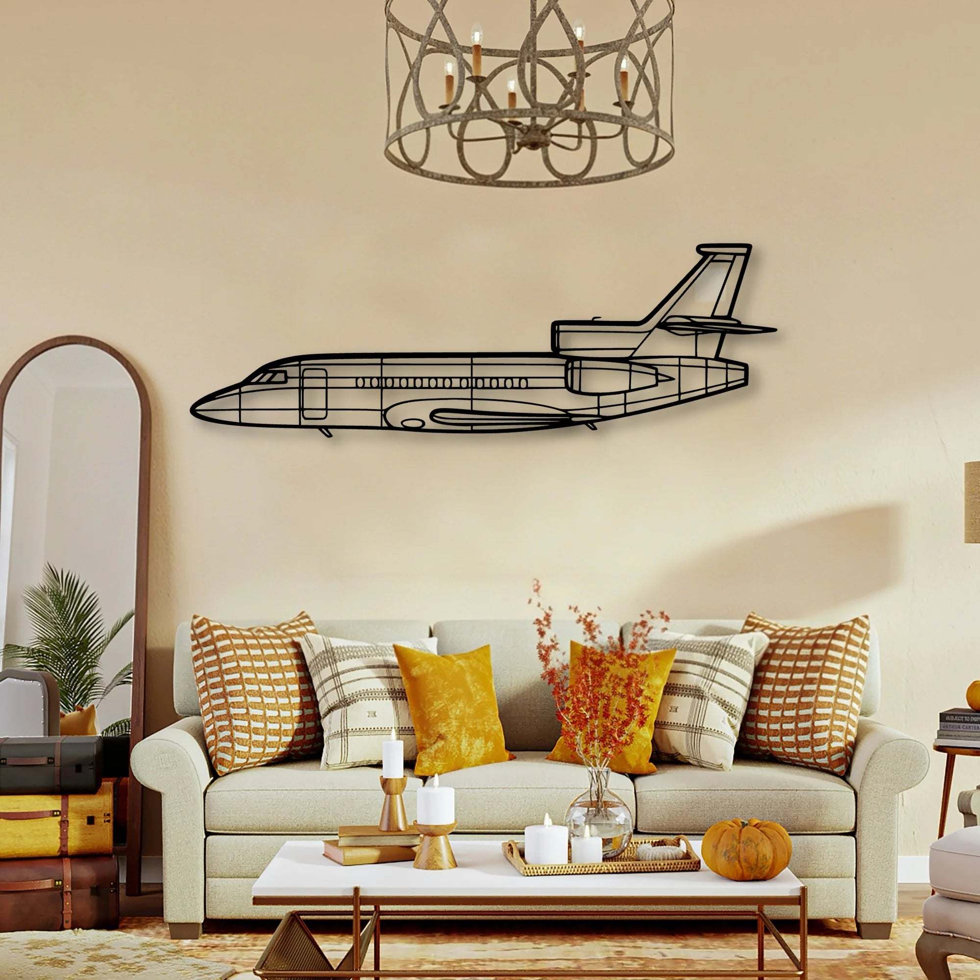 Savage Cruiser Classic Aircraft Silhouette Metal Wall Art - Tinvibe