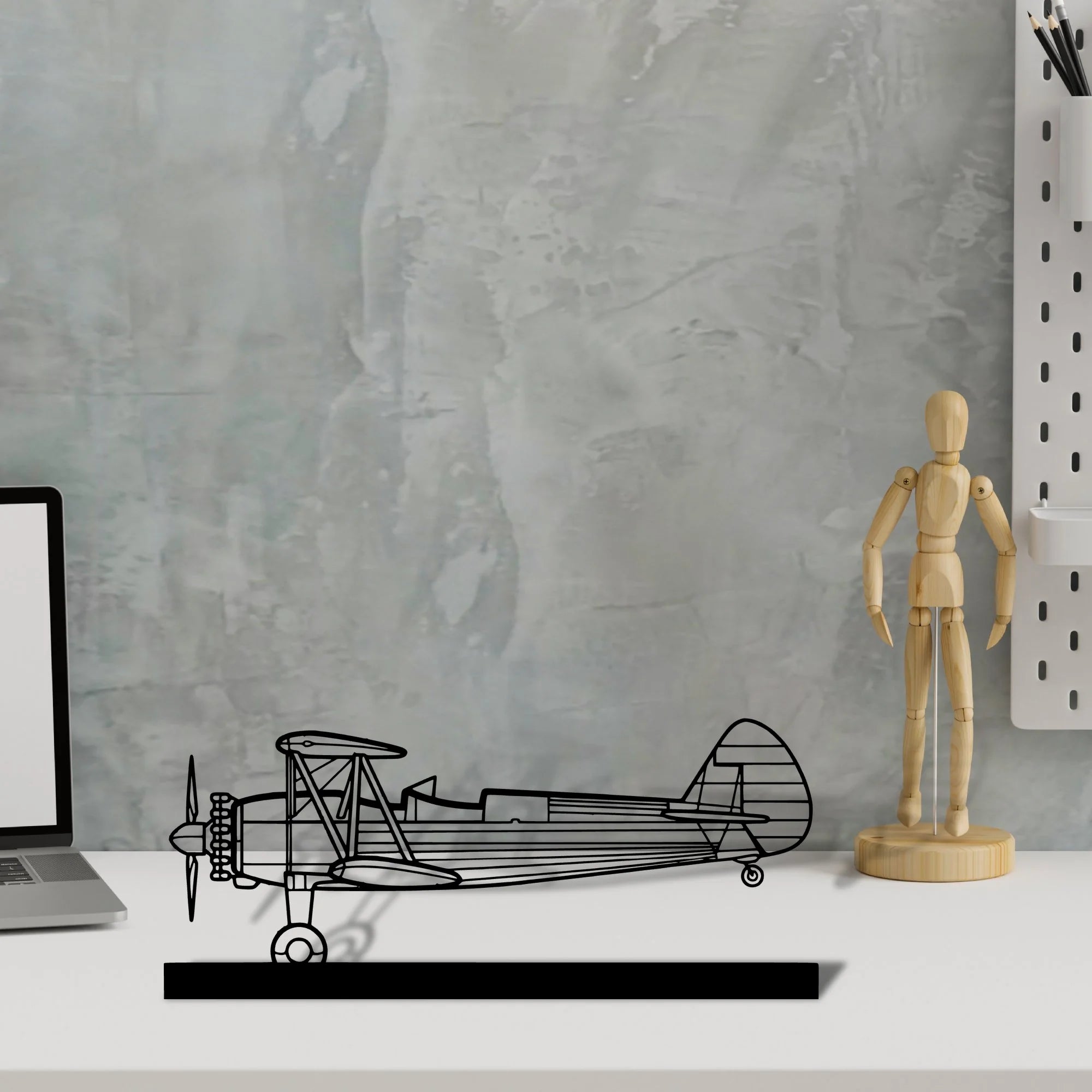 stearman-75-2 Silhouette Metal Art Stand - Tinvibe