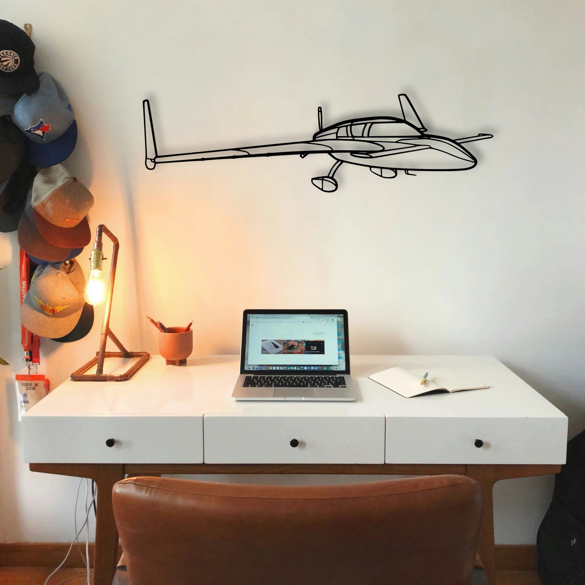 Stol Ch 701 Classic Aircraft Silhouette Metal Wall Art - Tinvibe