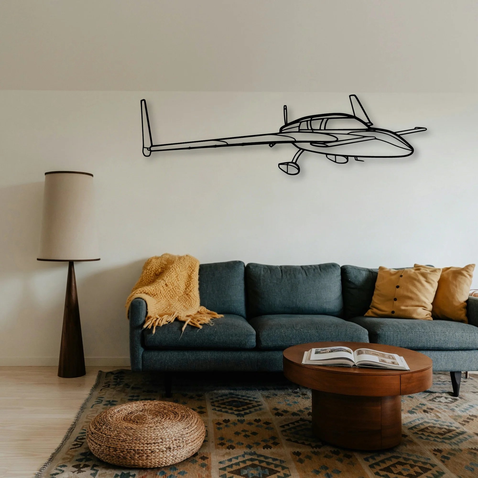 Stol Ch 701 Classic Aircraft Silhouette Metal Wall Art - Tinvibe