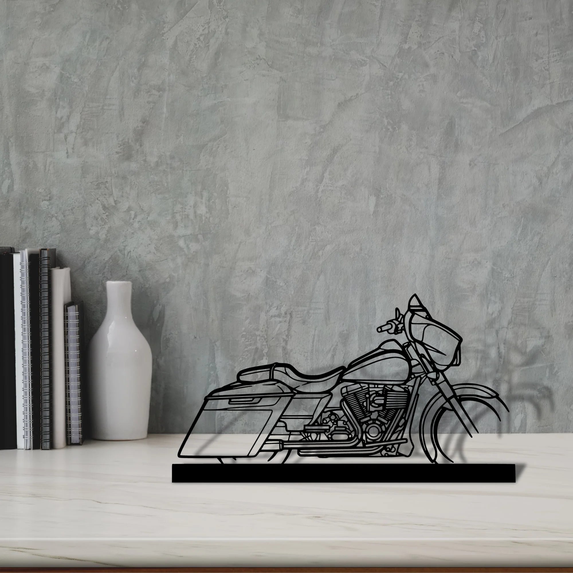 street-glide-2014 Silhouette Metal Art Stand - Tinvibe
