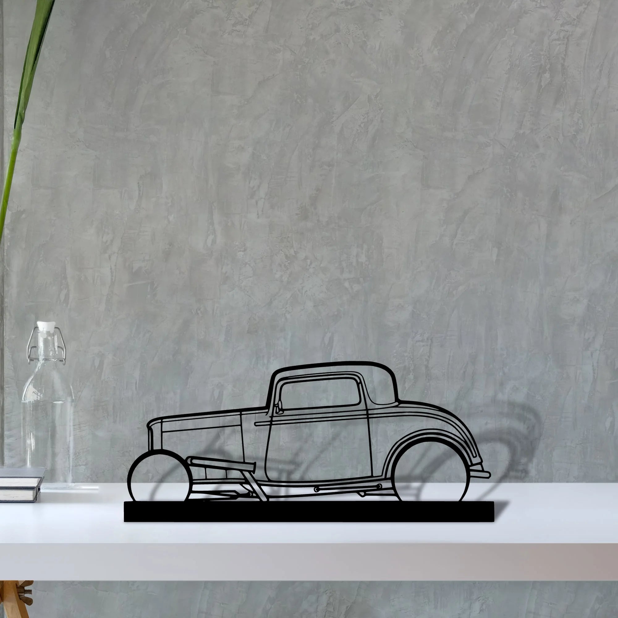 street-rod-1932 Silhouette Metal Art Stand - Tinvibe