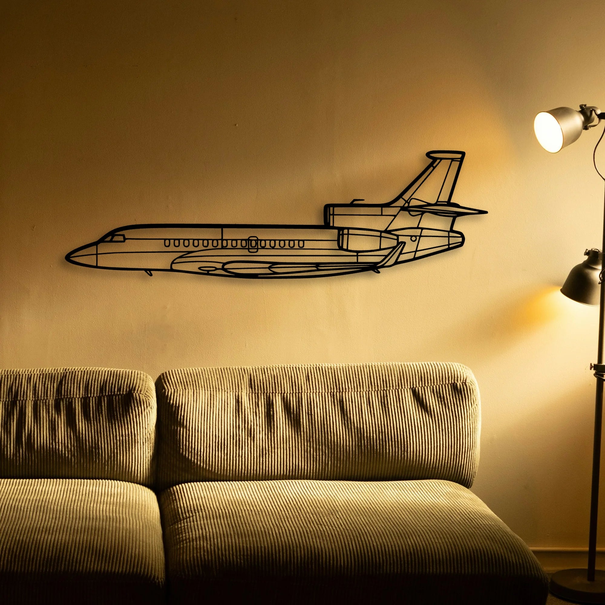 Super Scorpion Classic Aircraft Silhouette Metal Wall Art - Tinvibe