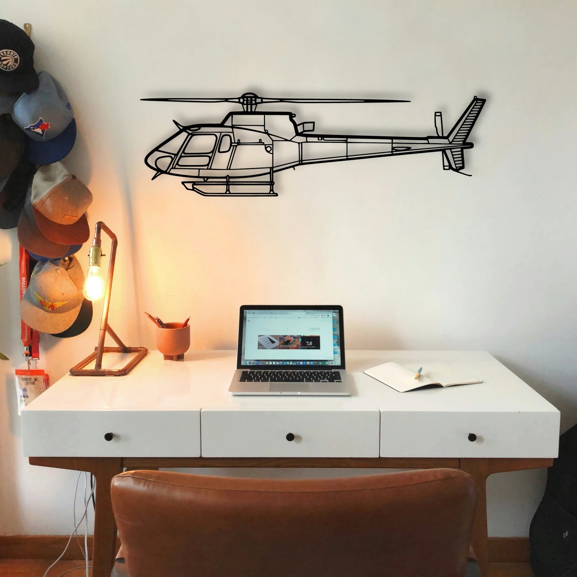 T 6G Texan 2 Classic Aircraft Silhouette Metal Wall Art - Tinvibe