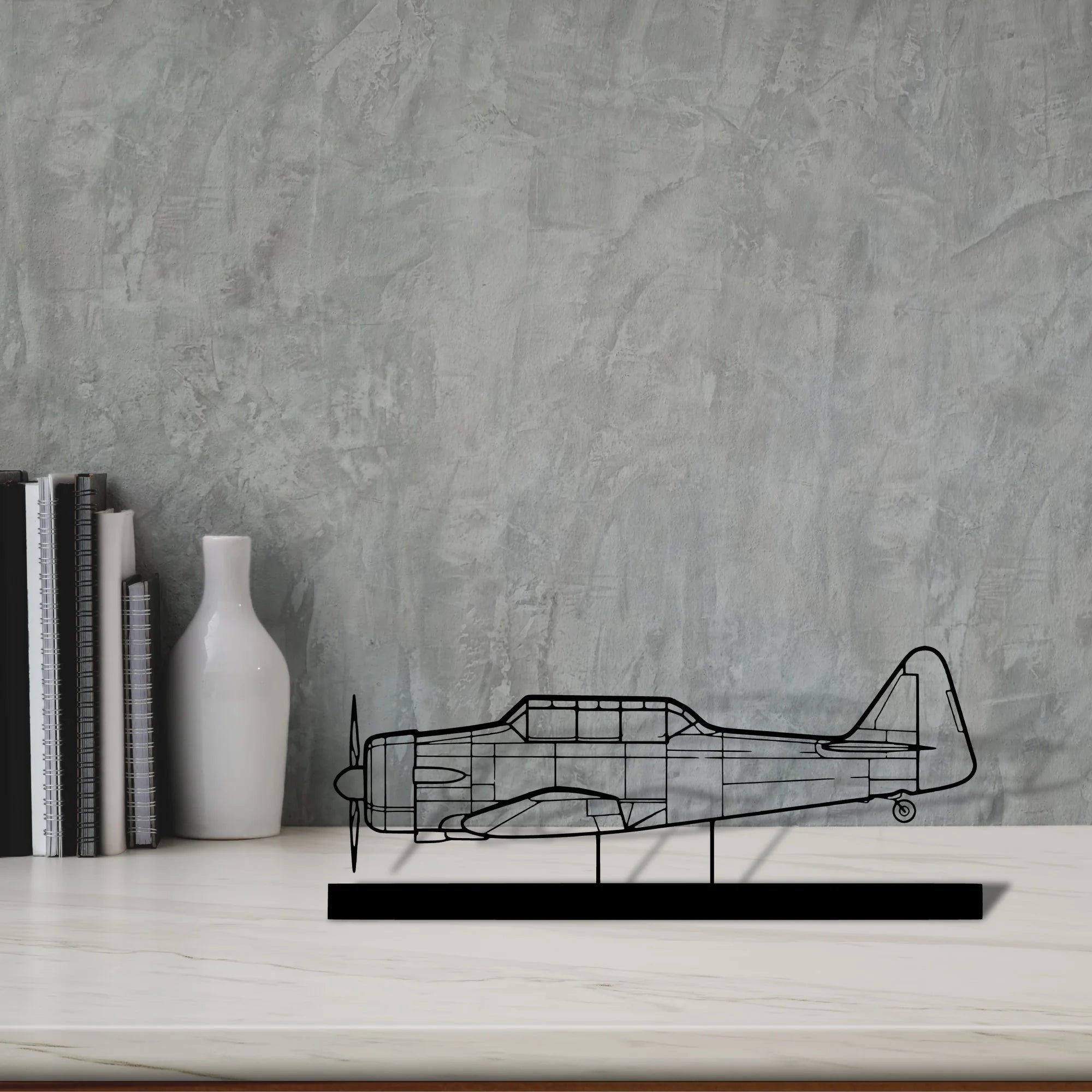 t-6g-texan-2 Silhouette Metal Art Stand - Tinvibe