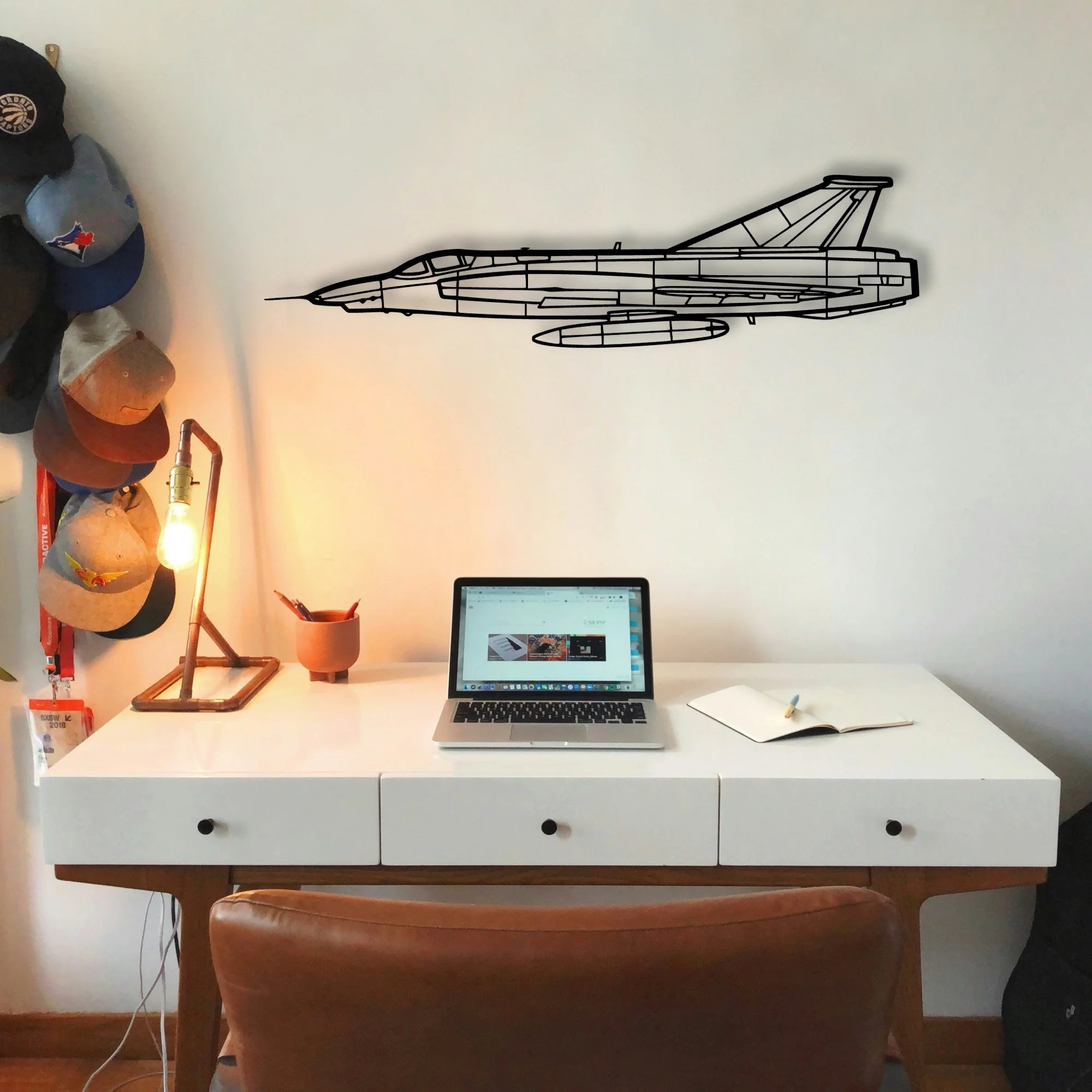 T 7 Red Hawk Classic Aircraft Silhouette Metal Wall Art - Tinvibe