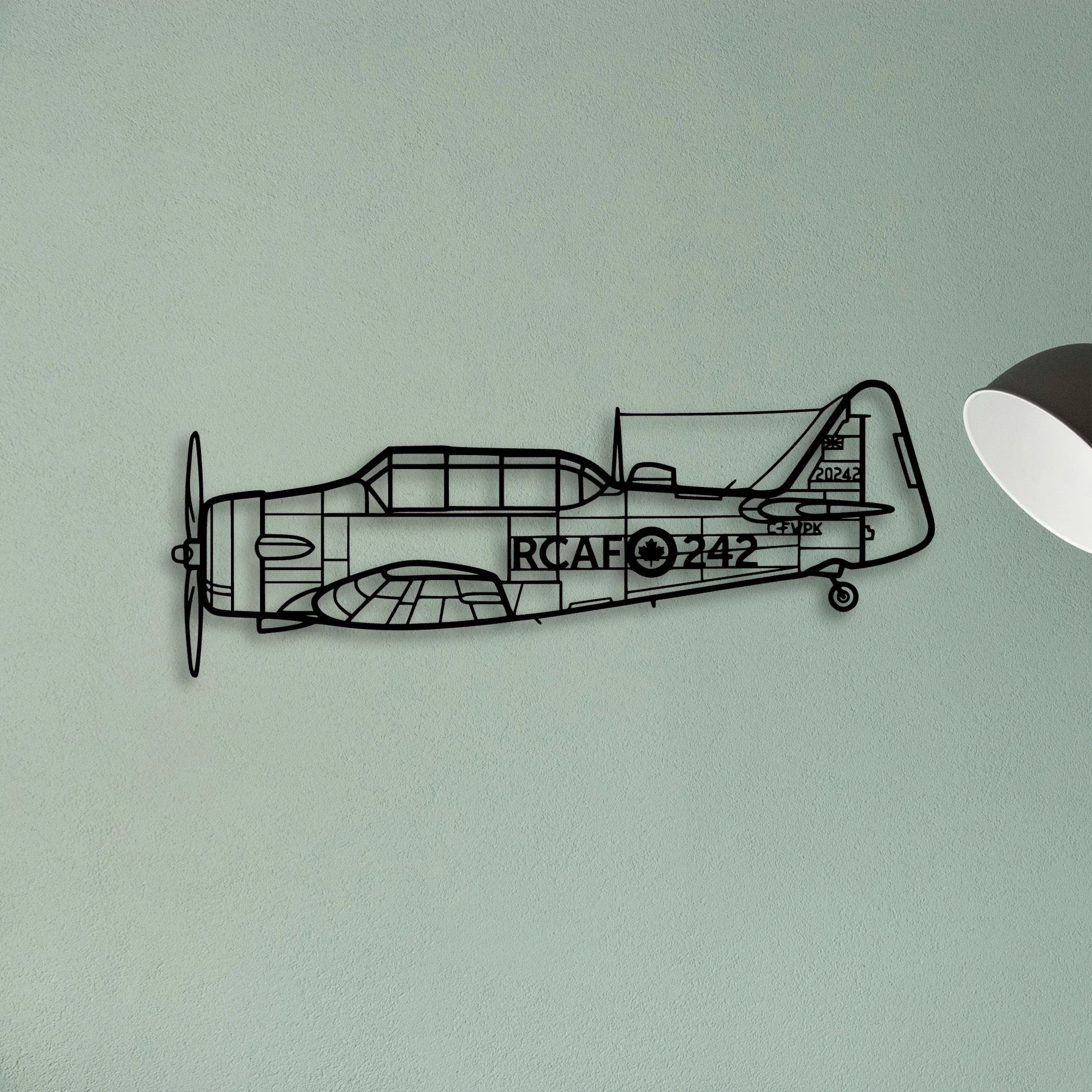 T33 2 Classic Aircraft Silhouette Metal Wall Art - Tinvibe