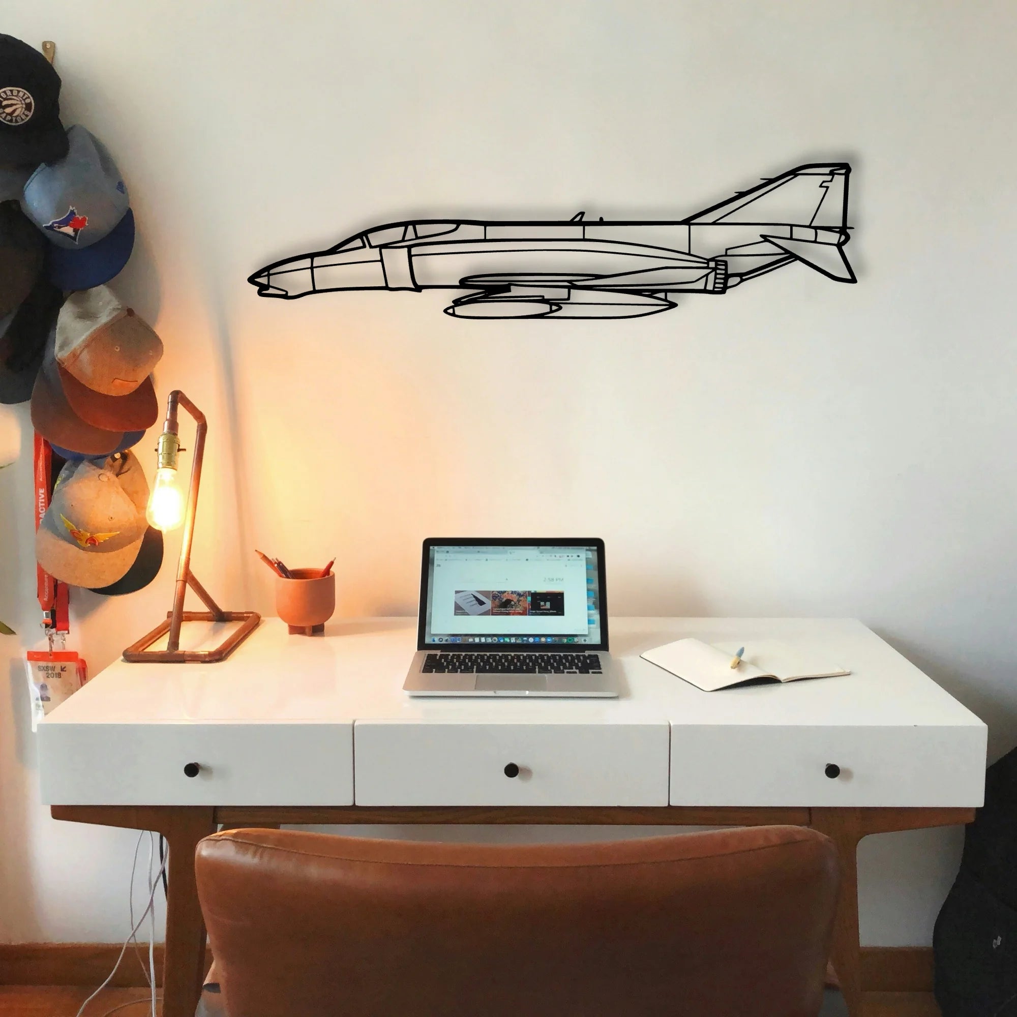 Tornado Classic Aircraft Silhouette Metal Wall Art - Tinvibe