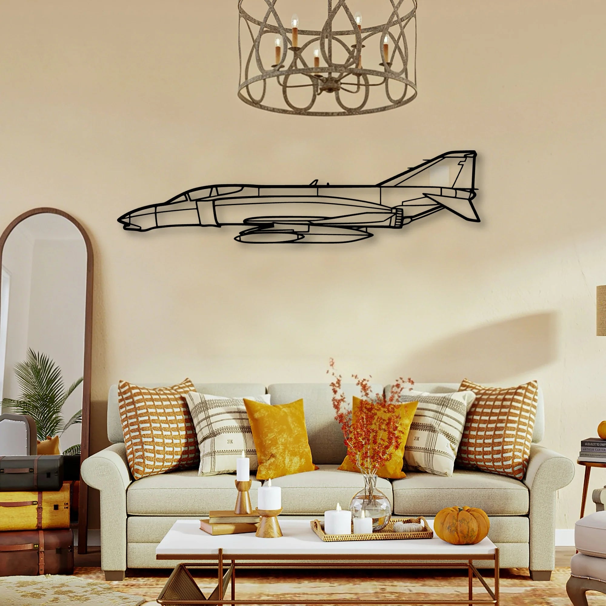 Tornado Classic Aircraft Silhouette Metal Wall Art - Tinvibe