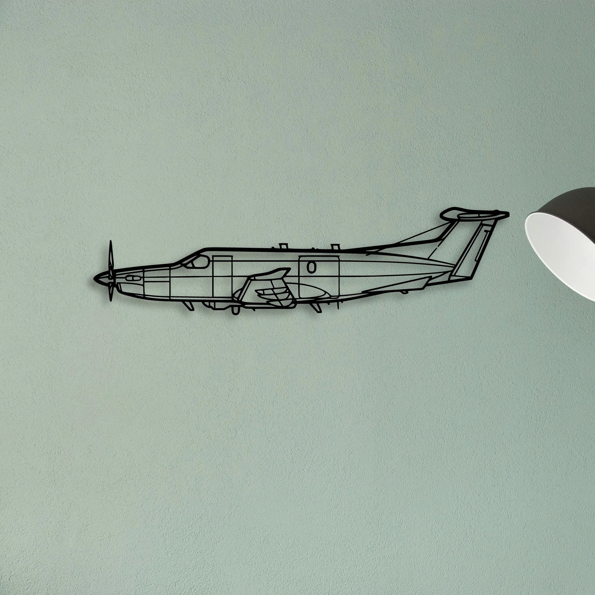 U 28A Draco Classic Aircraft Silhouette Metal Wall Art - Tinvibe