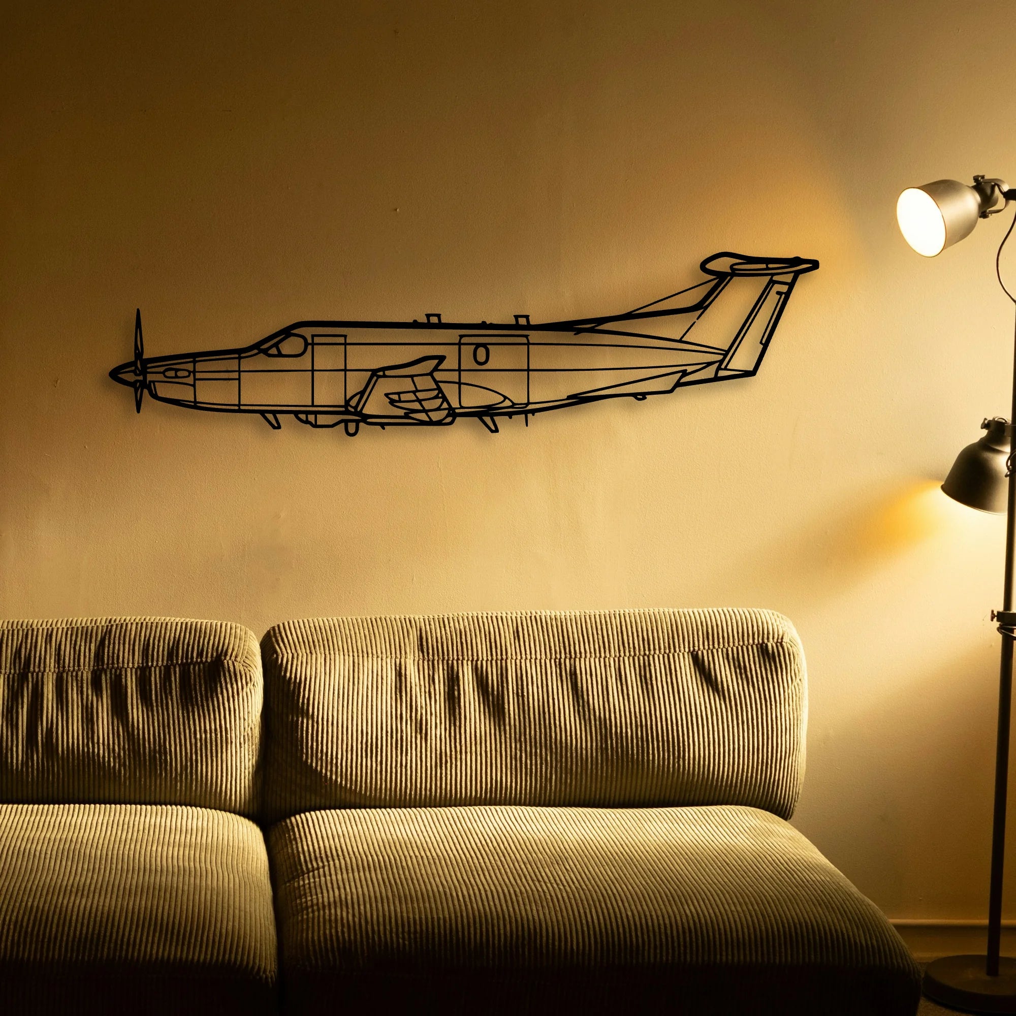 U 28A Draco Classic Aircraft Silhouette Metal Wall Art - Tinvibe