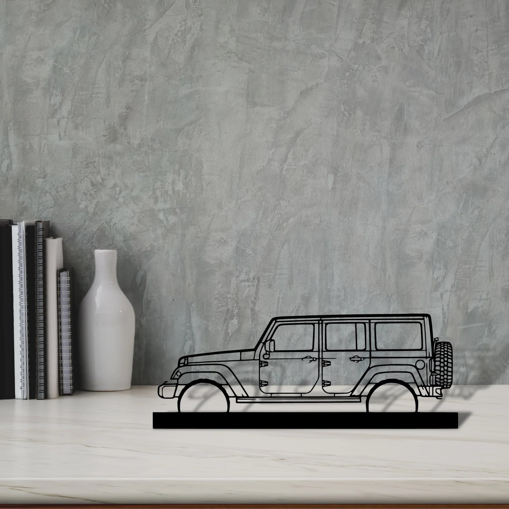 wrangler-2015 Silhouette Metal Art Stand - Tinvibe