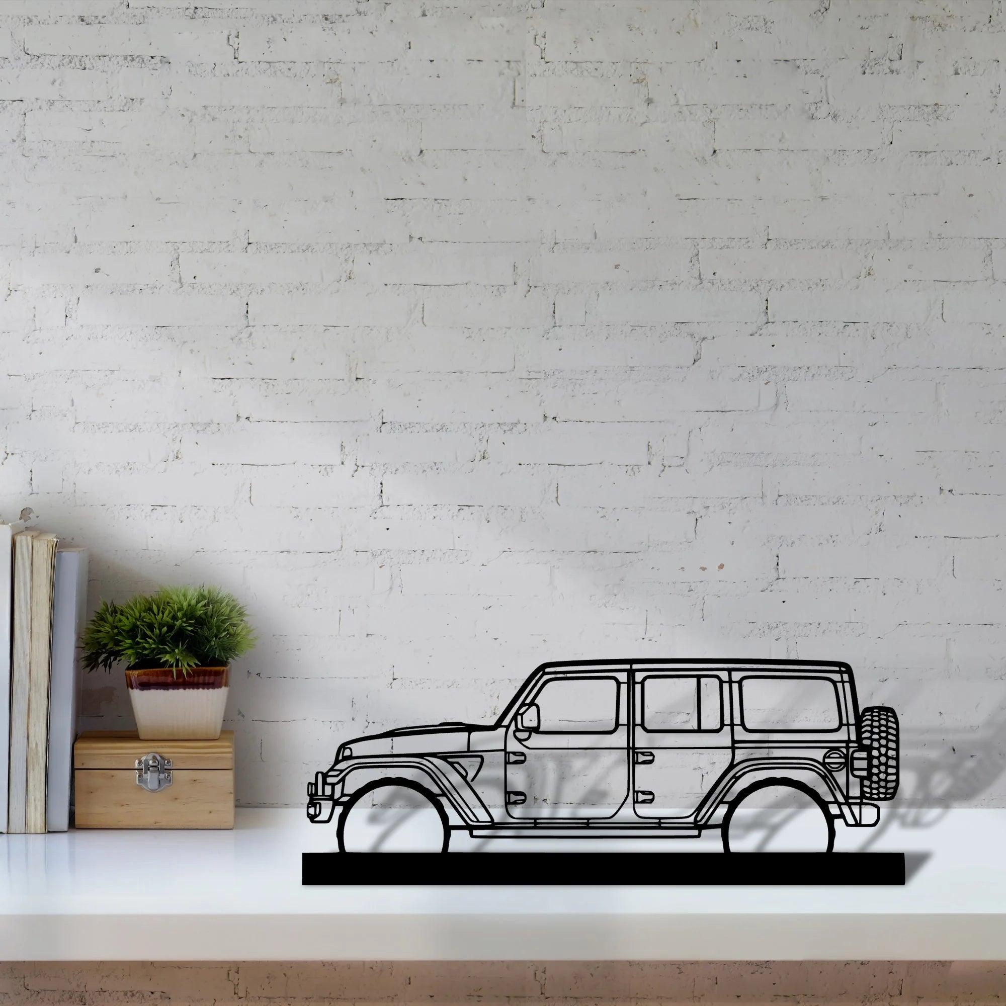 wrangler-392-xr Silhouette Metal Art Stand - Tinvibe