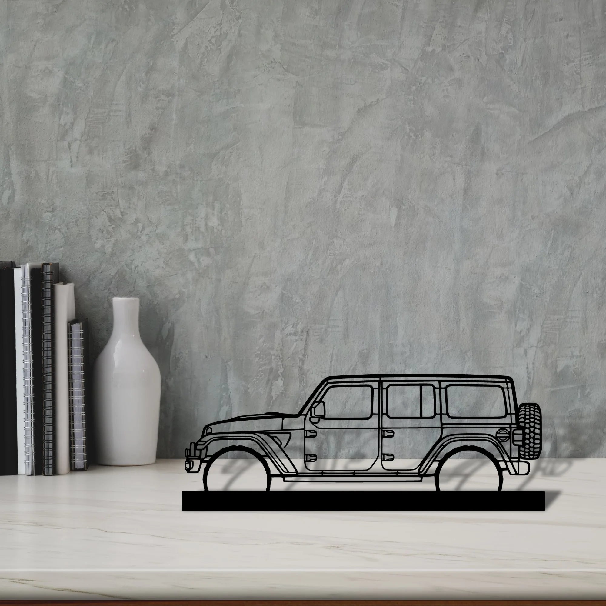 wrangler-392-xr Silhouette Metal Art Stand - Tinvibe