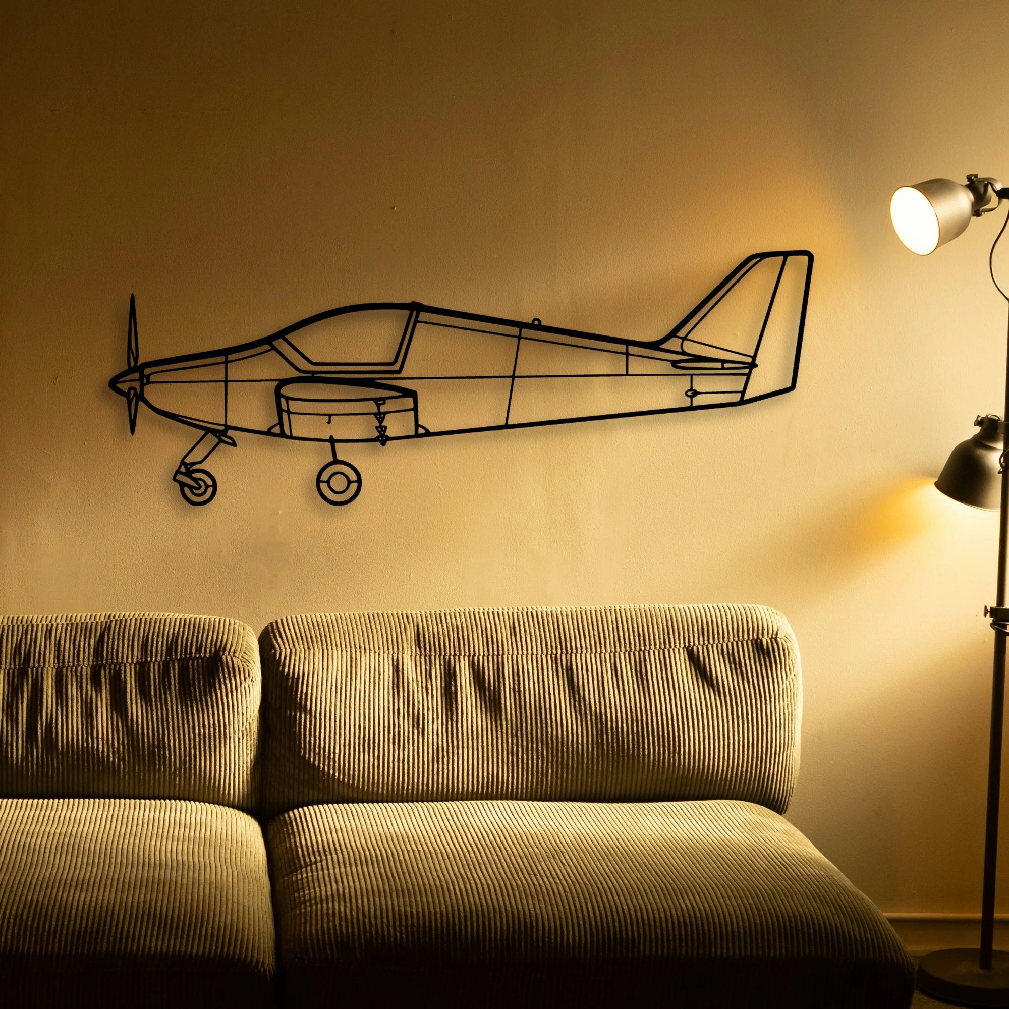 03 Loiret Classic Aircraft Silhouette Metal Wall Art - Tinvibe