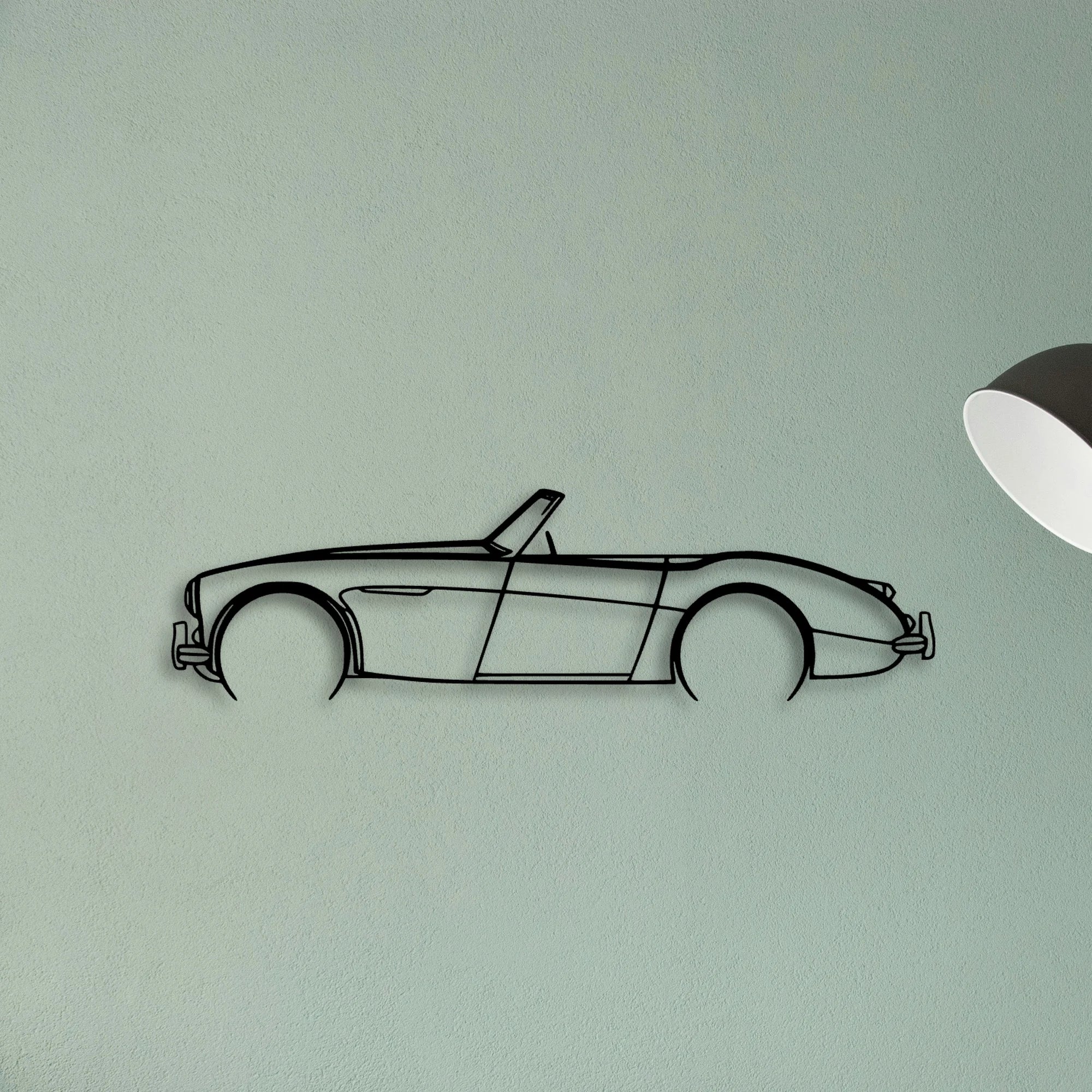106 1957 Classic Silhouette Metal Wall Art - Tinvibe