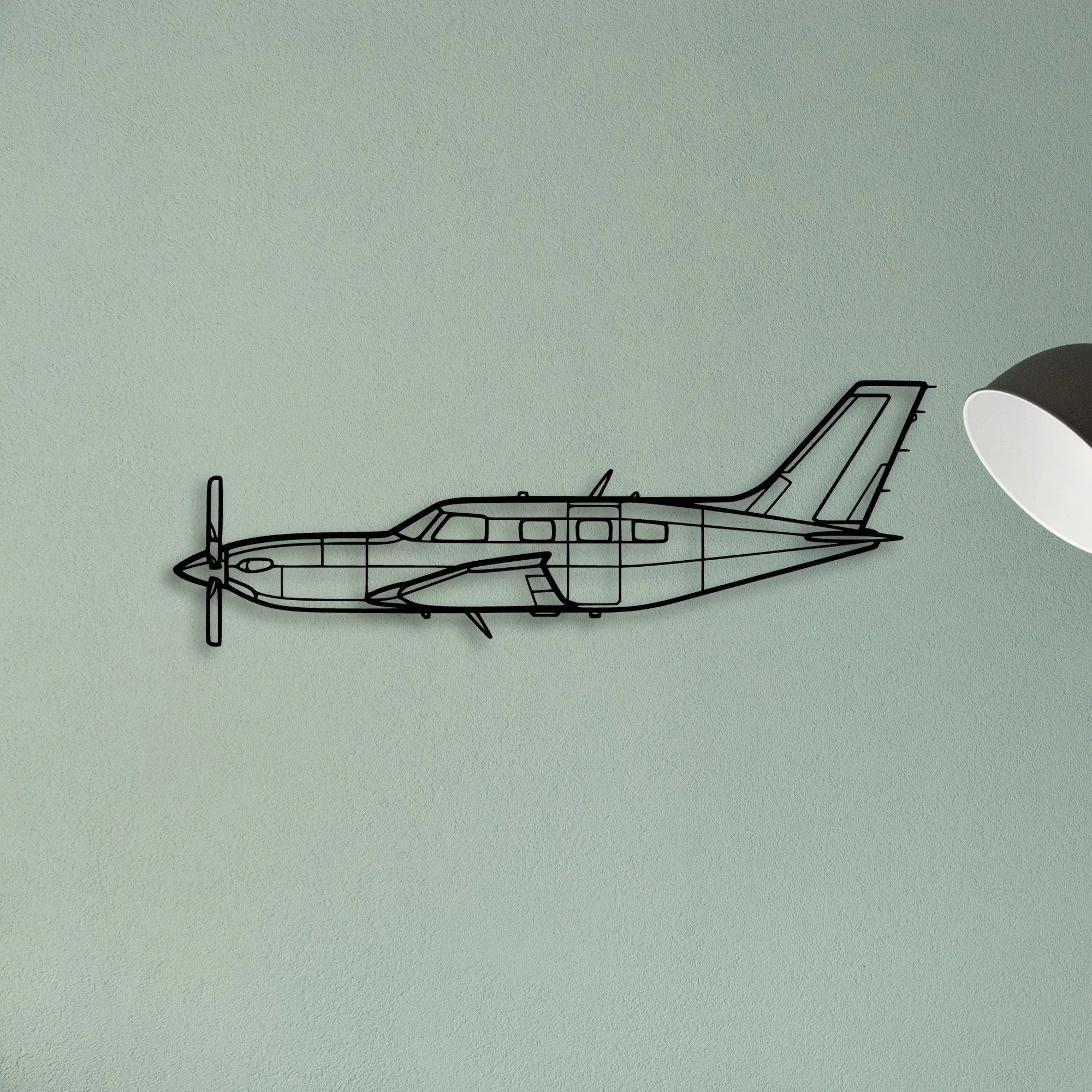 108 2 2 Classic Aircraft Silhouette Metal Wall Art - Tinvibe