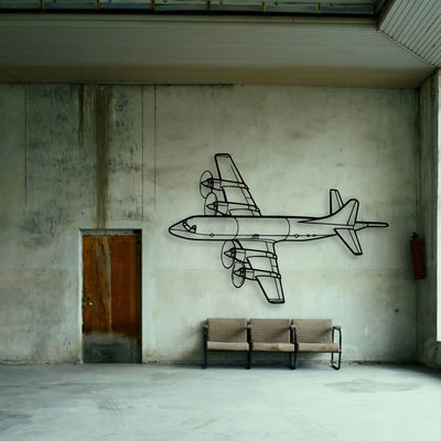 108 2 3 Classic Aircraft Silhouette Metal Wall Art - Tinvibe