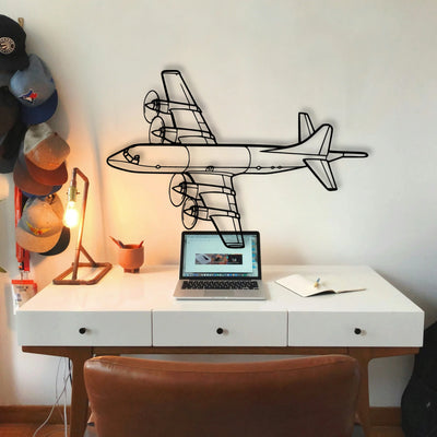 108 2 3 Classic Aircraft Silhouette Metal Wall Art - Tinvibe
