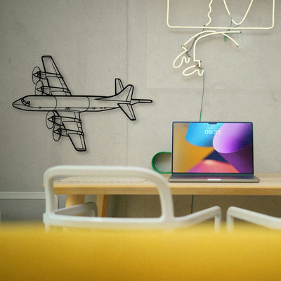 108 2 3 Classic Aircraft Silhouette Metal Wall Art - Tinvibe