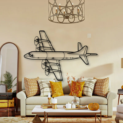 108 2 3 Classic Aircraft Silhouette Metal Wall Art - Tinvibe