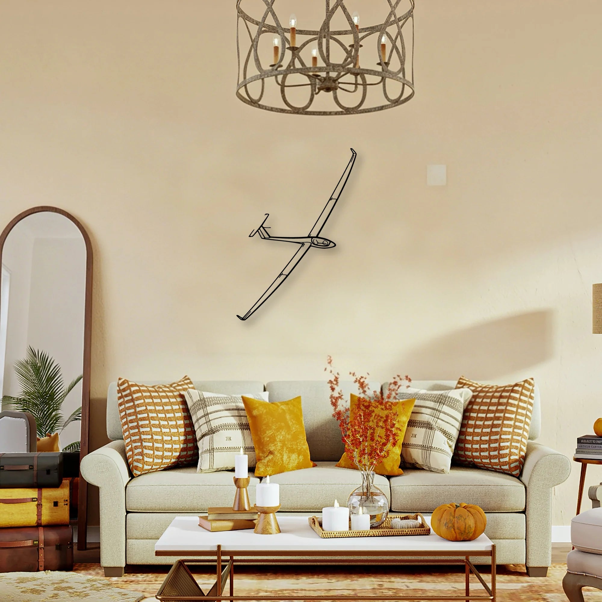 108 2 4 Classic Aircraft Silhouette Metal Wall Art - Tinvibe