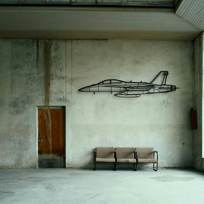 108 2 5 Classic Aircraft Silhouette Metal Wall Art - Tinvibe