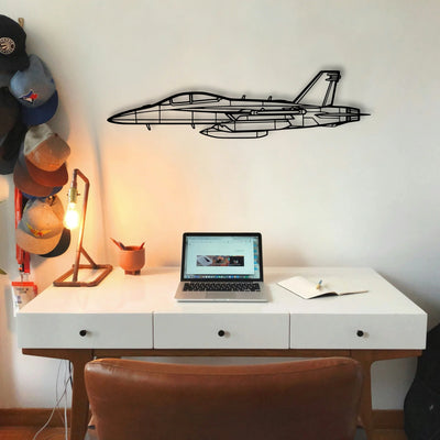 108 2 5 Classic Aircraft Silhouette Metal Wall Art - Tinvibe