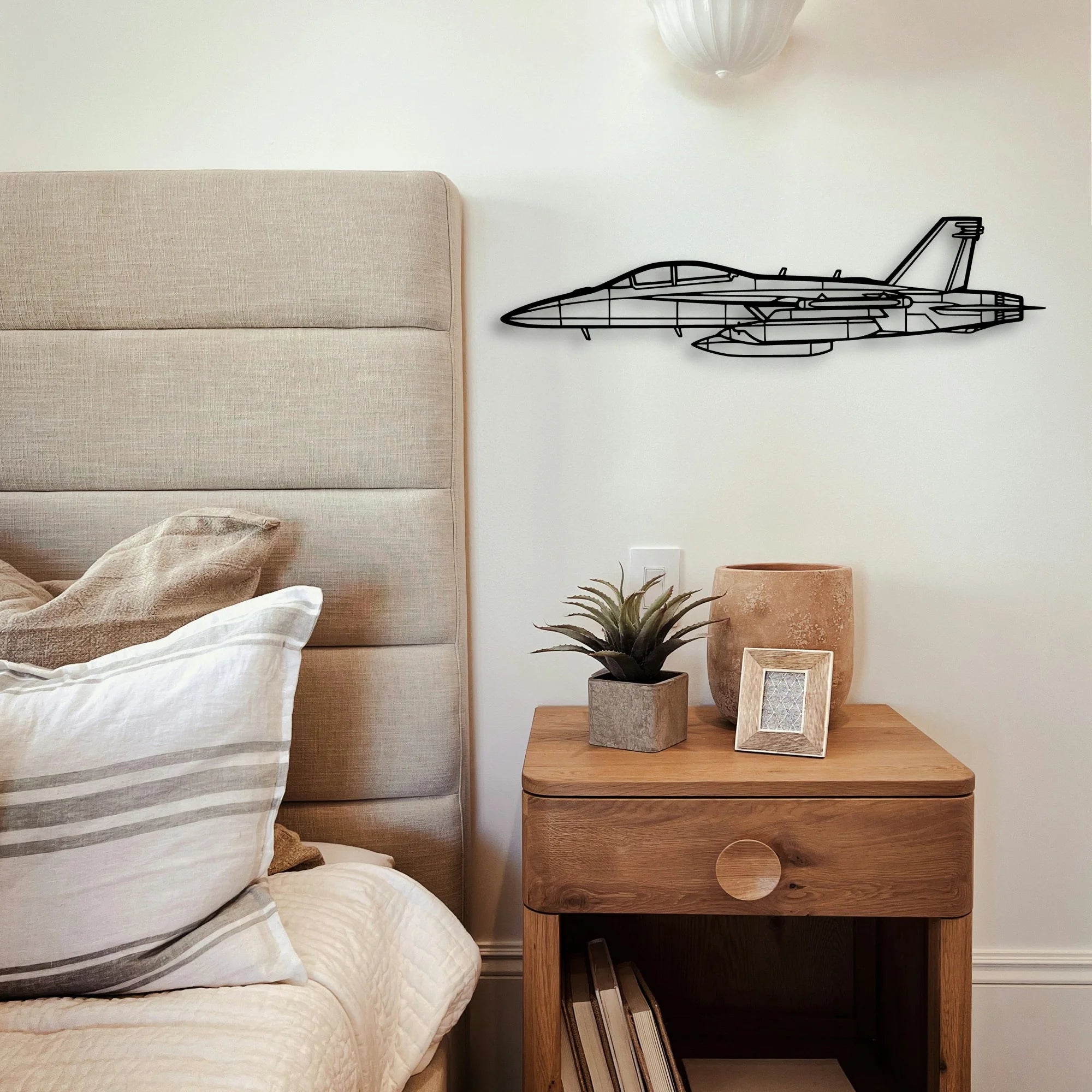 108 2 5 Classic Aircraft Silhouette Metal Wall Art - Tinvibe