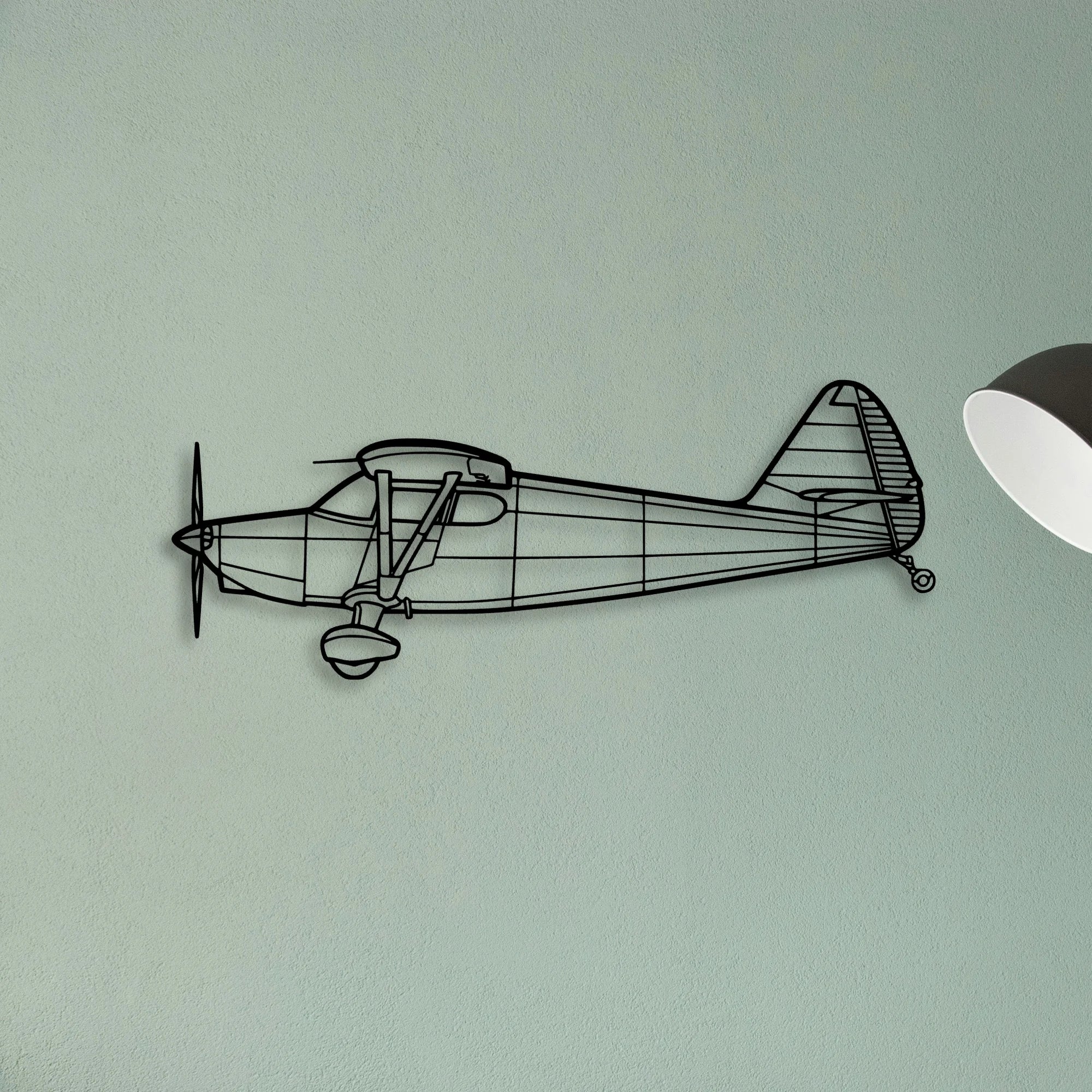 108 2 Classic Aircraft Silhouette Metal Wall Art - Tinvibe