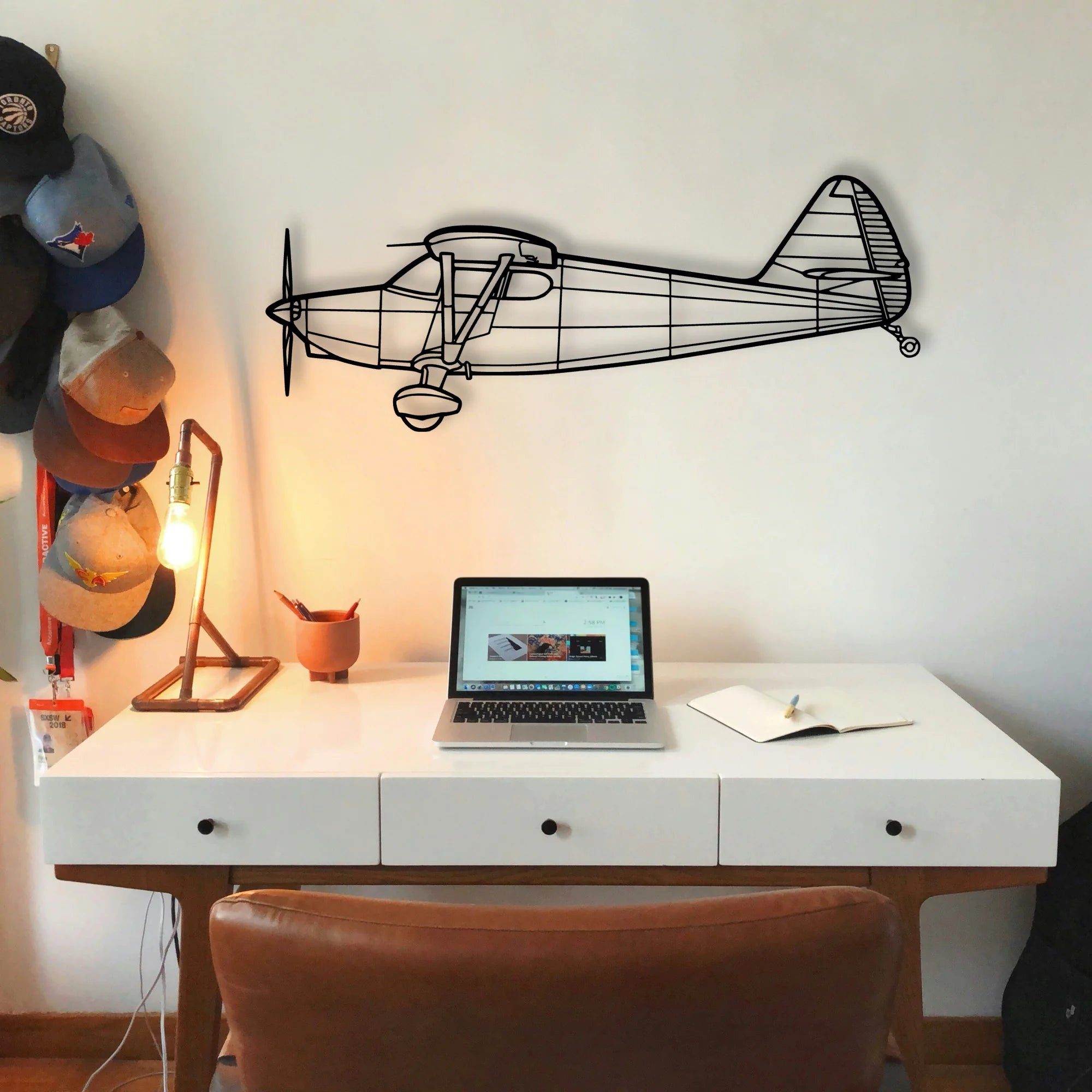 108 2 Classic Aircraft Silhouette Metal Wall Art - Tinvibe