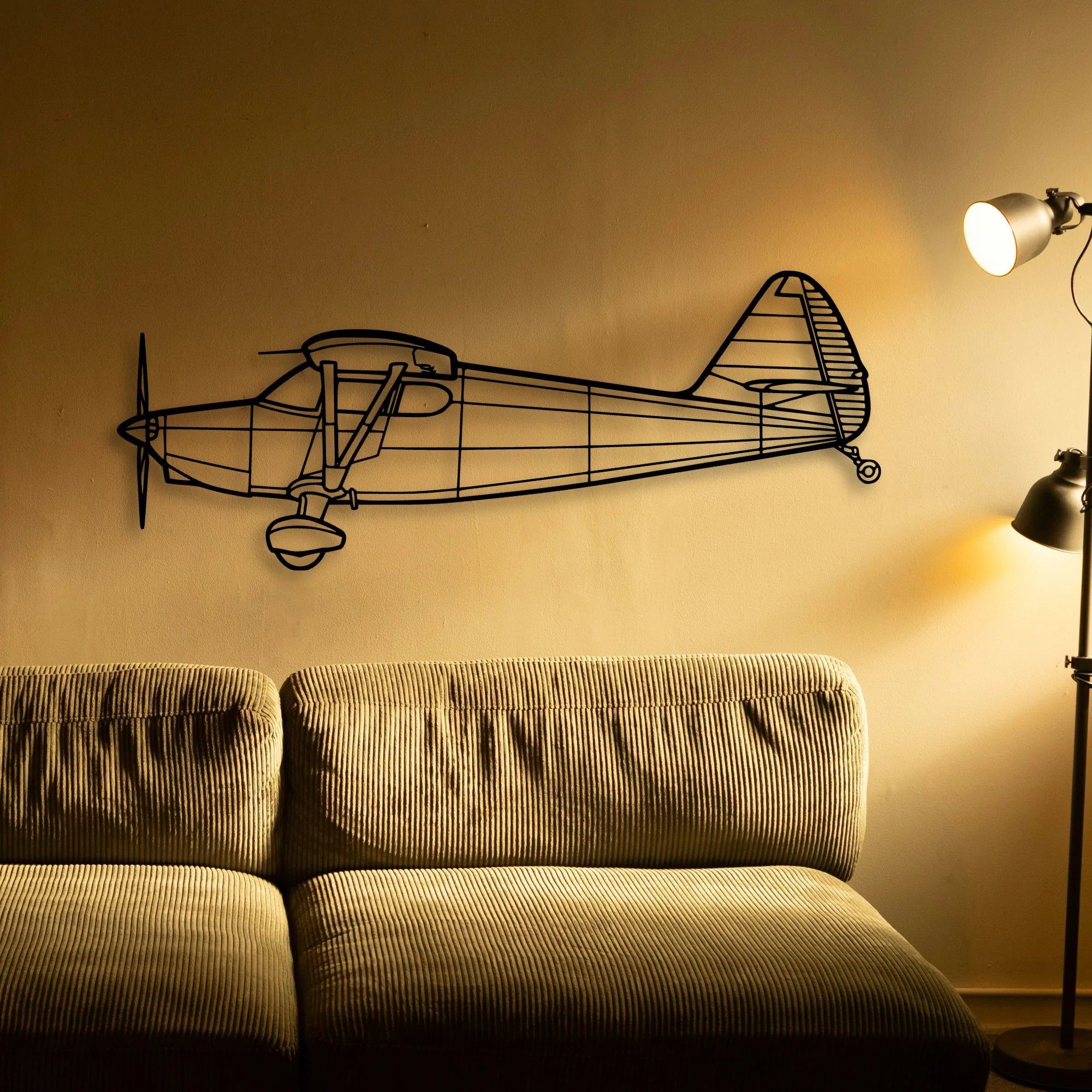 108 2 Classic Aircraft Silhouette Metal Wall Art - Tinvibe